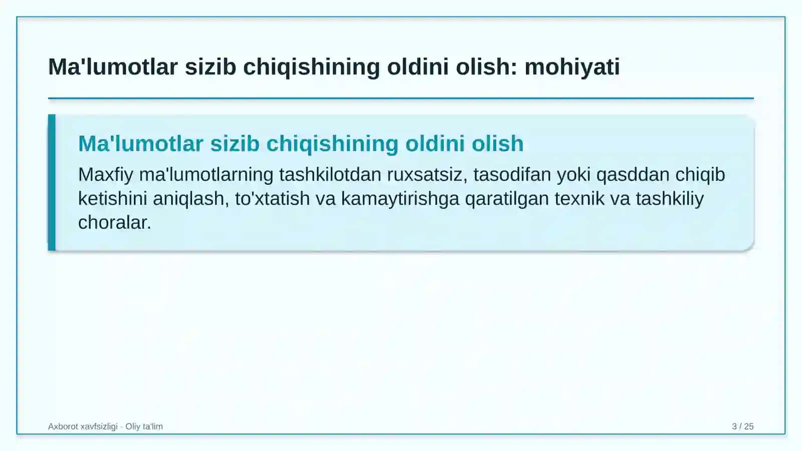 qadoqlash materiallari ishlab chiqarishda ma'lumotlar sizib chiqishining oldini olish 2700 3