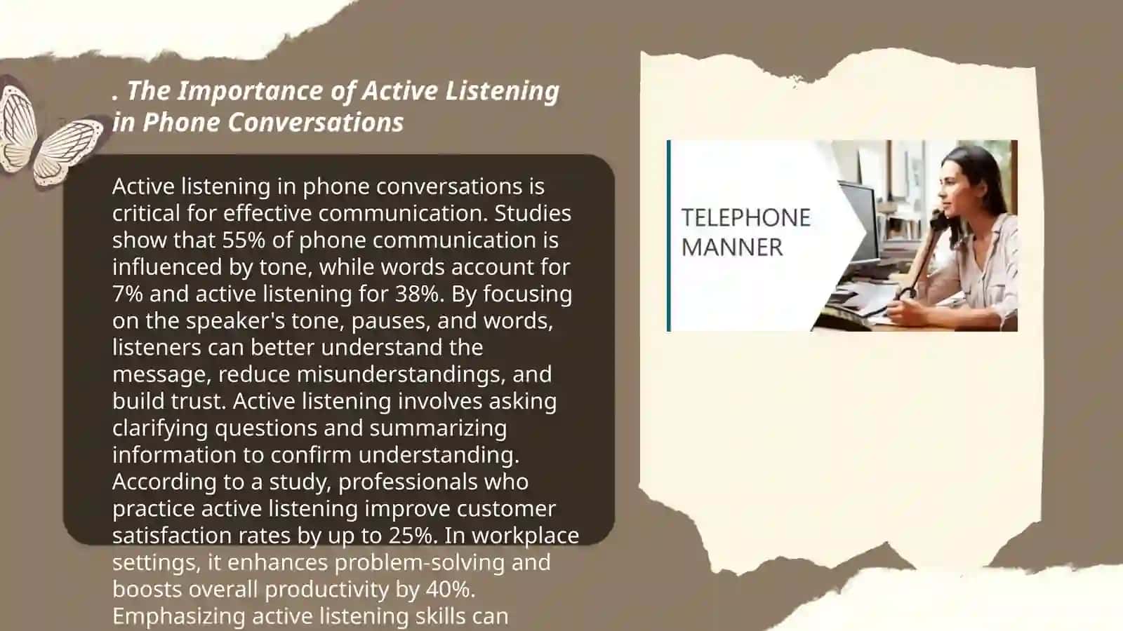 Personal development.Telephone manner 3