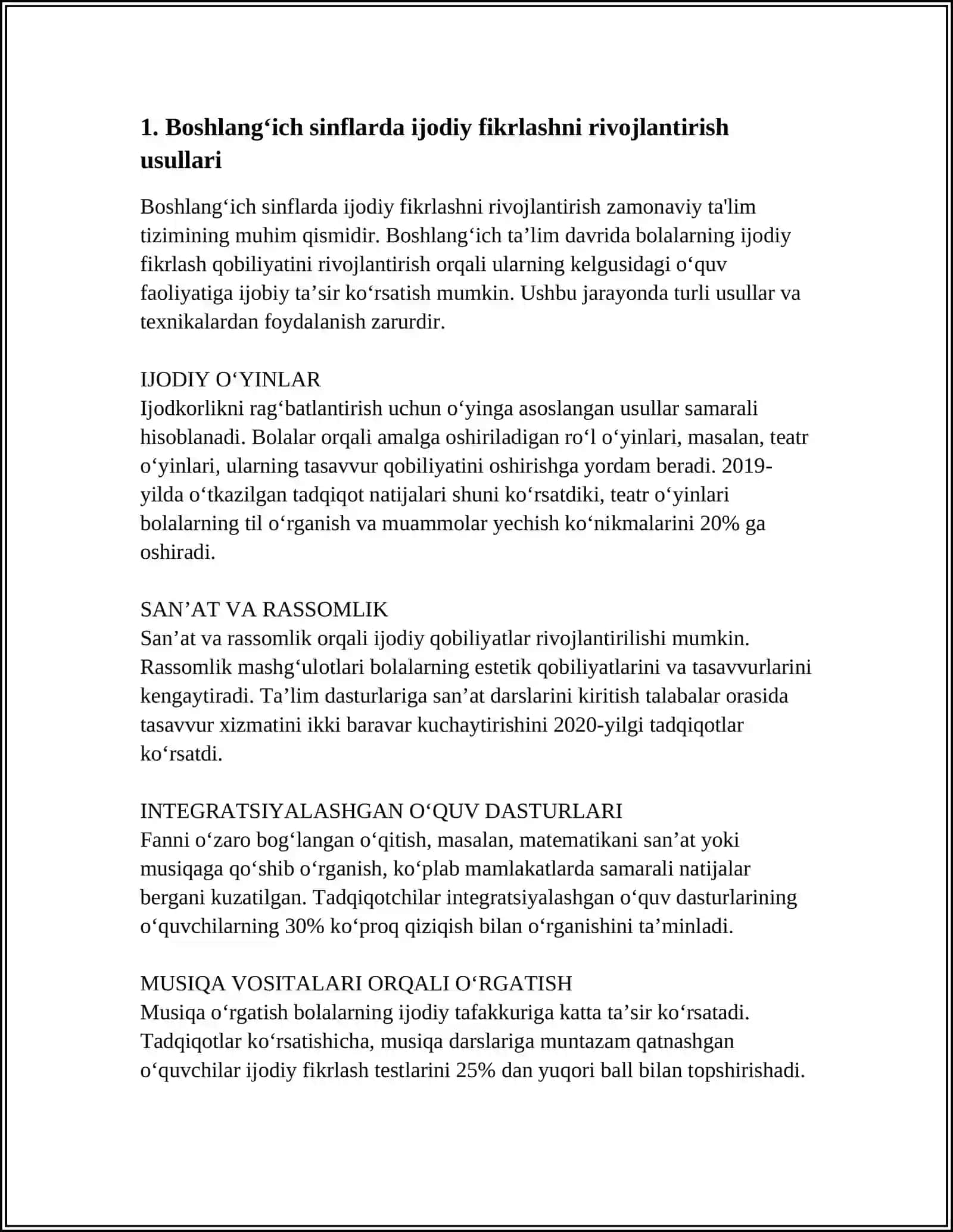 BOSHLANGʻICH SINFLARDA KREATIVLIKNI SHAKLLANTIRISH 3