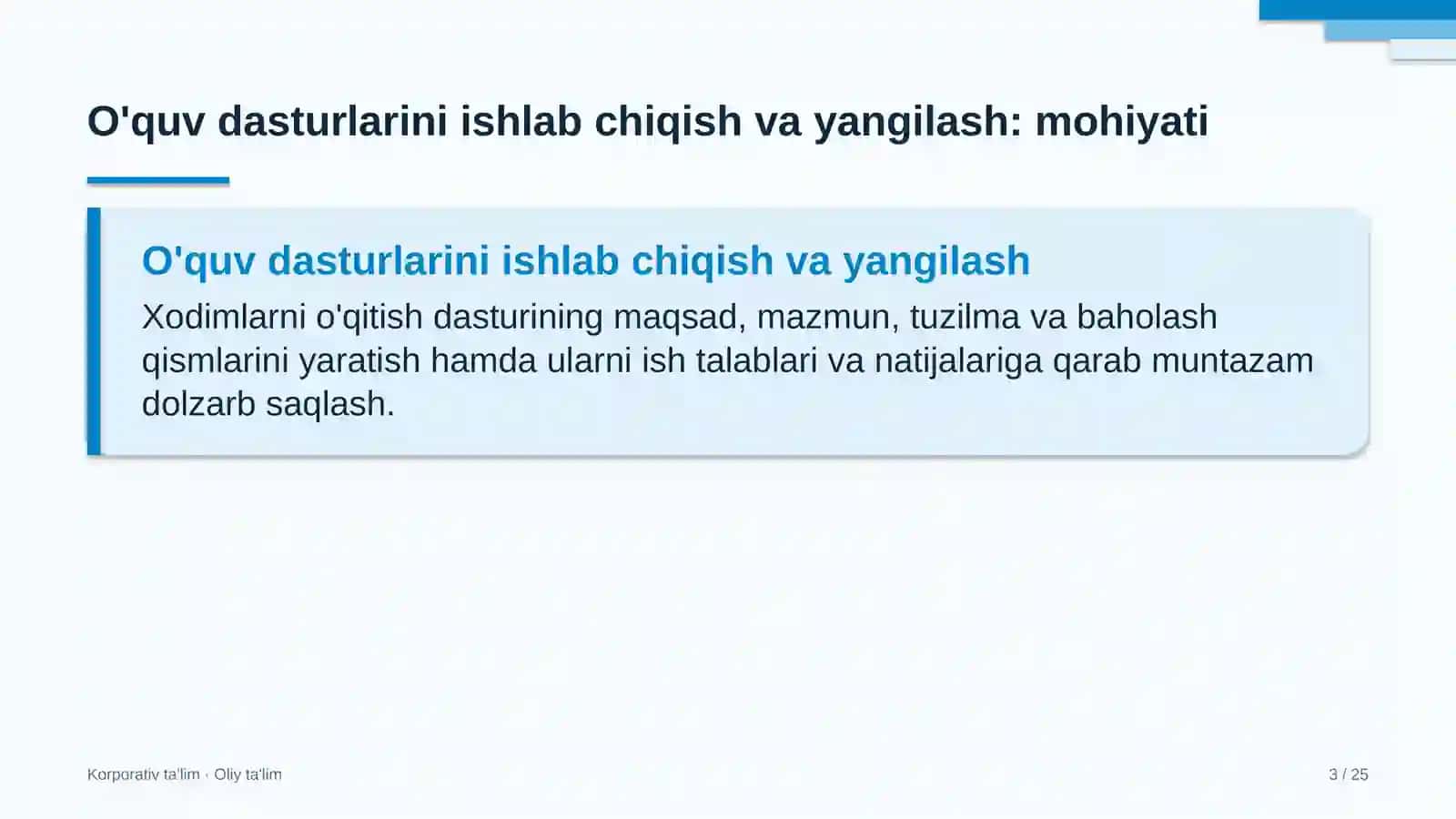 yem xashak yetishtirishda o'quv dasturlarini ishlab chiqish va yangilash 5355 3
