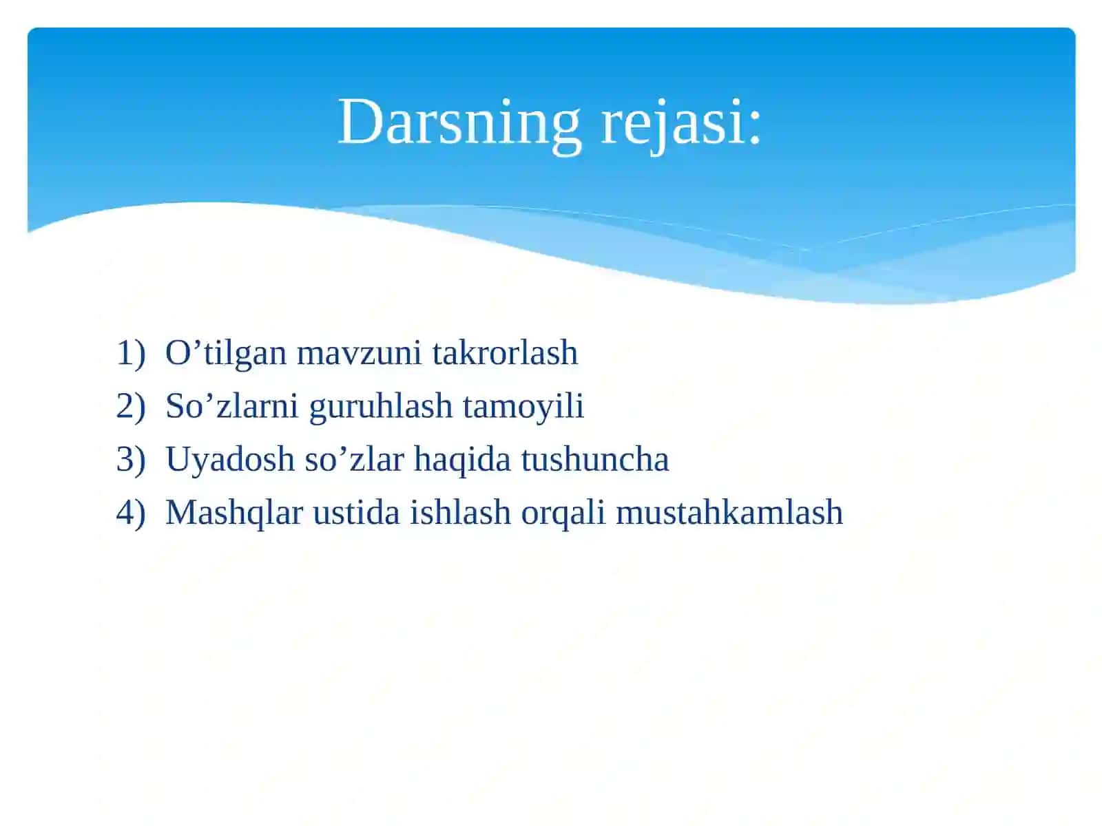 O’quvchilar uyasosh so’zlar bilimlar hosil 3