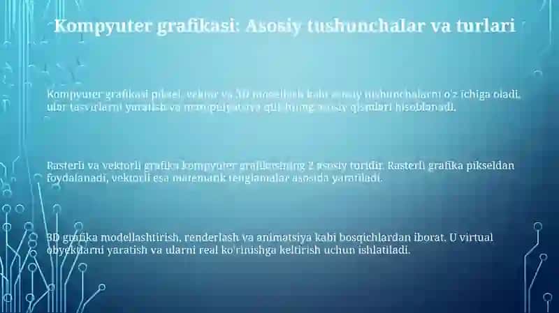 Kompyuter grafikasi 3