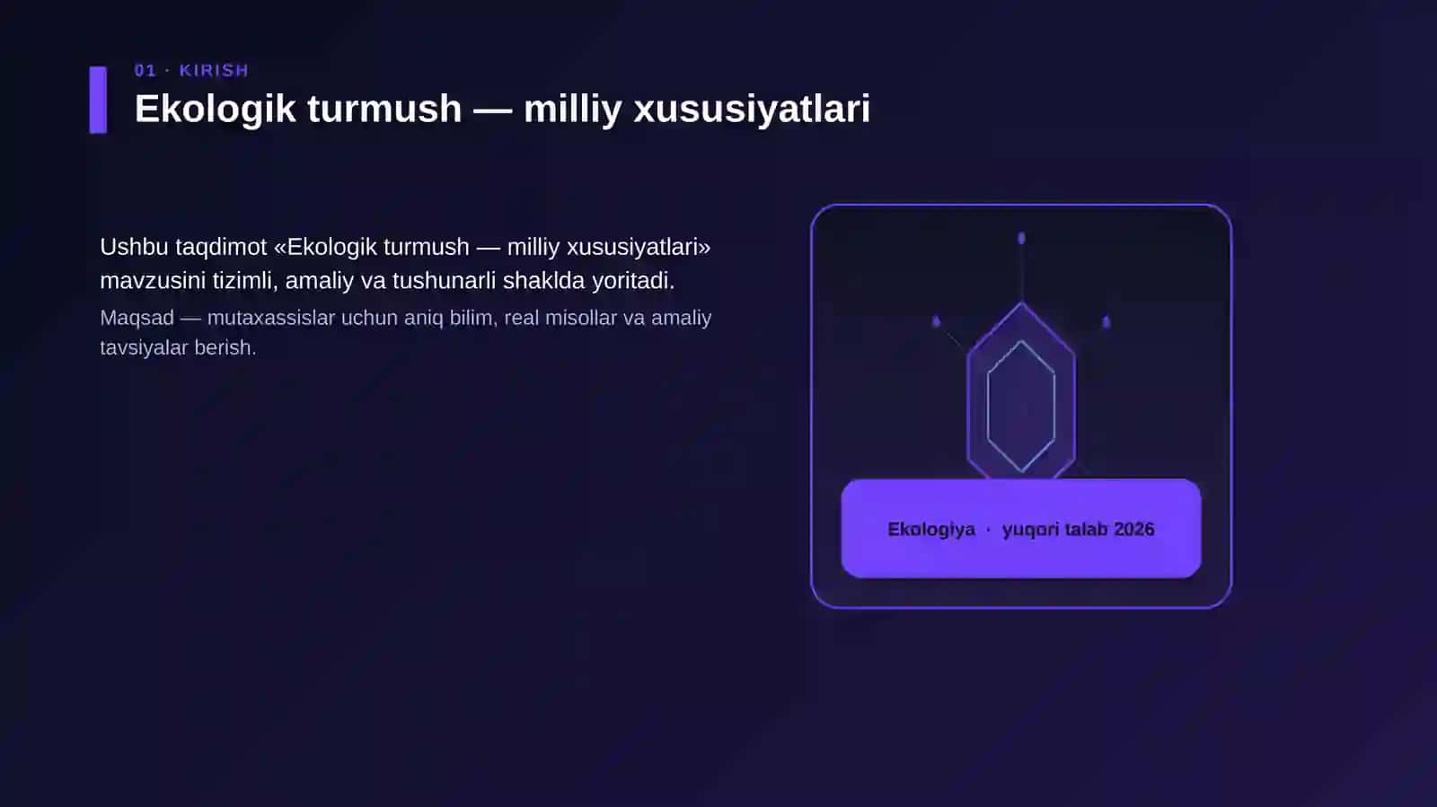 Ekologik turmush — milliy xususiyatlari 3