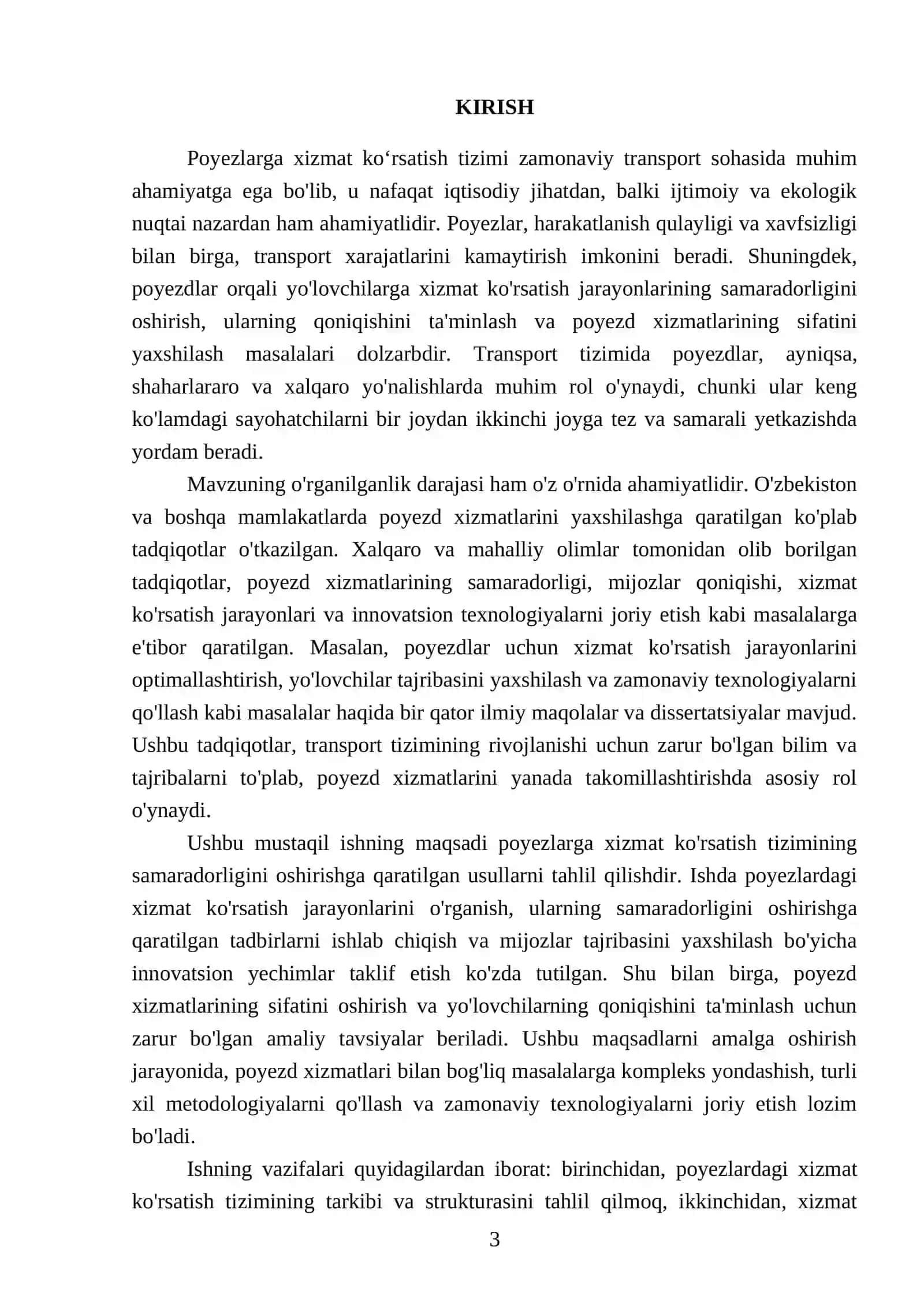 Poyezlarga xizmat koʻrsatish 3
