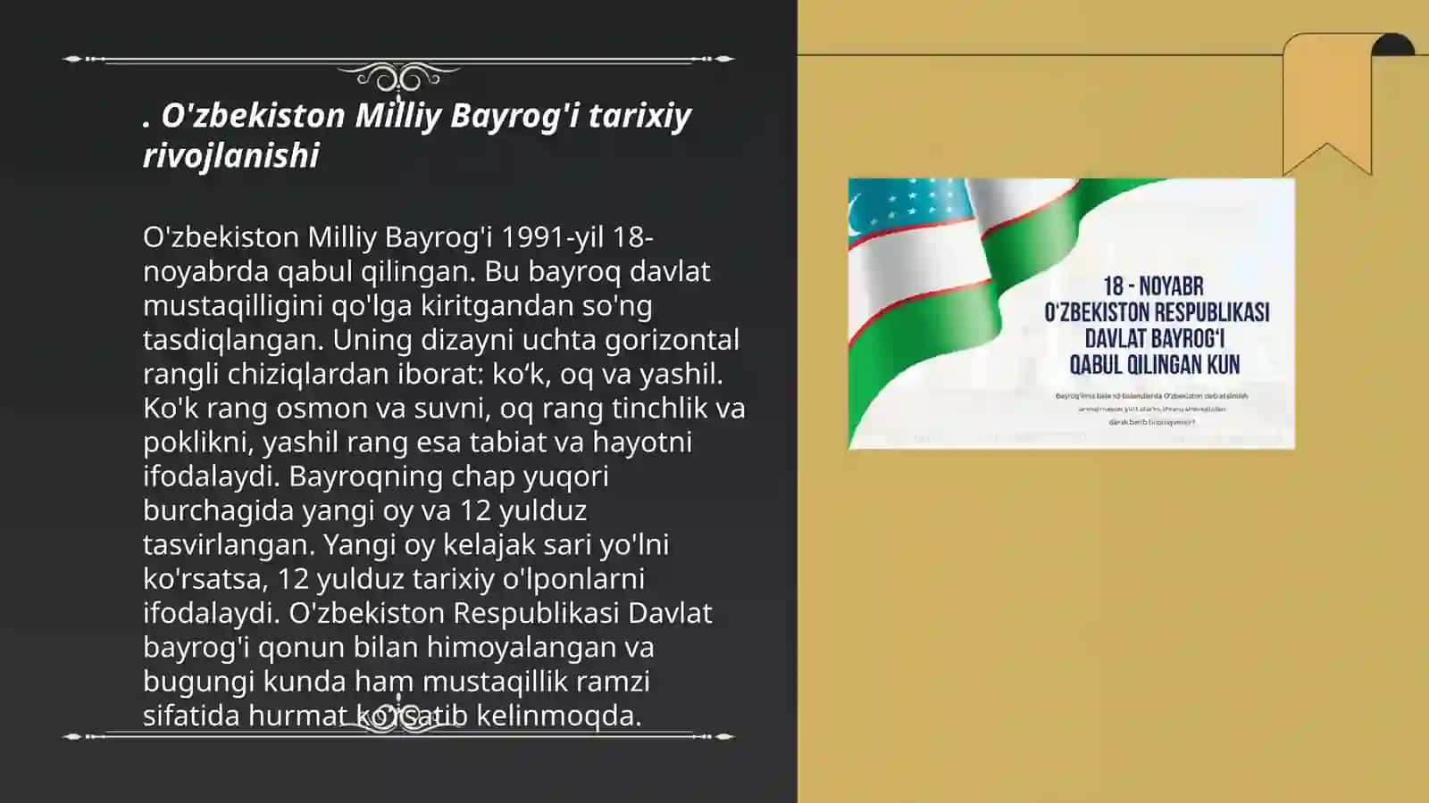 O'zbekiston Milliy Bayrog'i 3