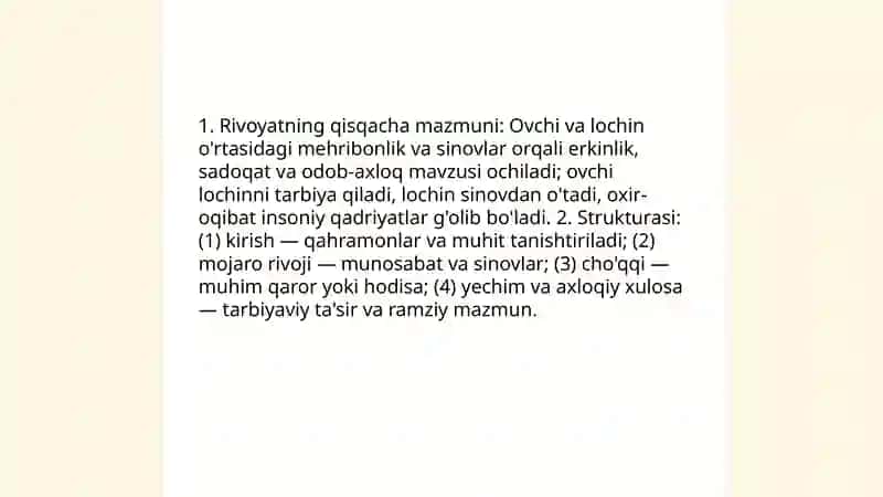 Ovchi va Lochin 3