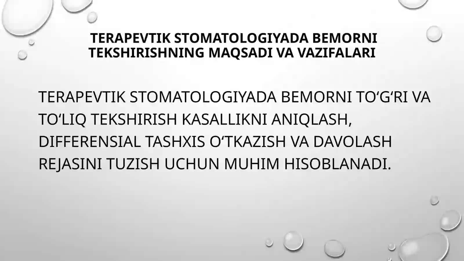 stomatologiyada bemorlarni tekshirish usullari 3