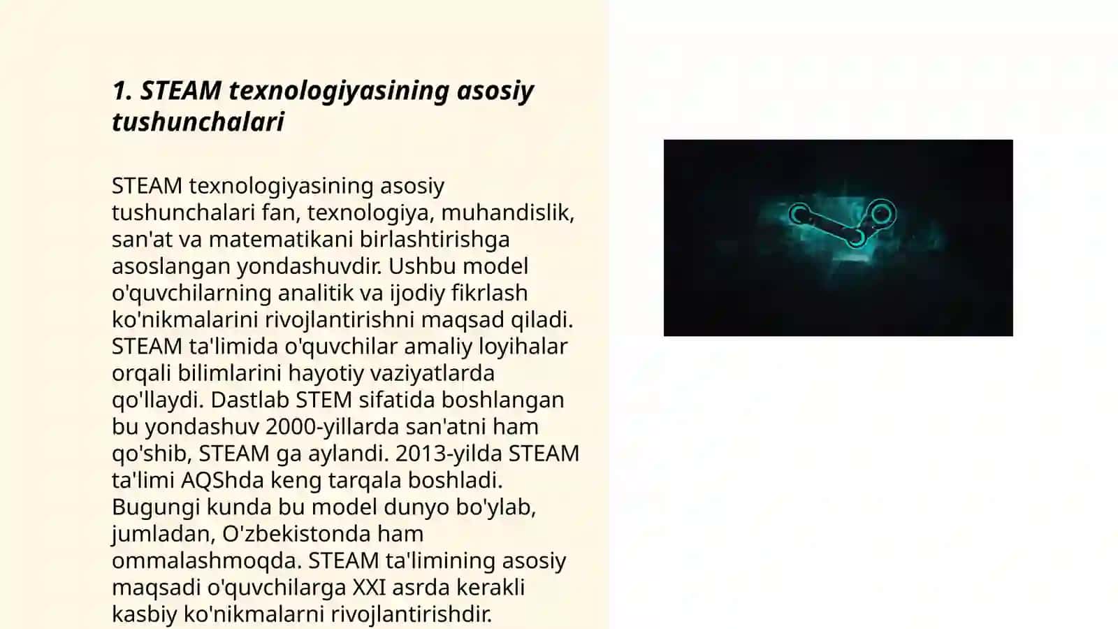 STEAM texnalogiyasi 3