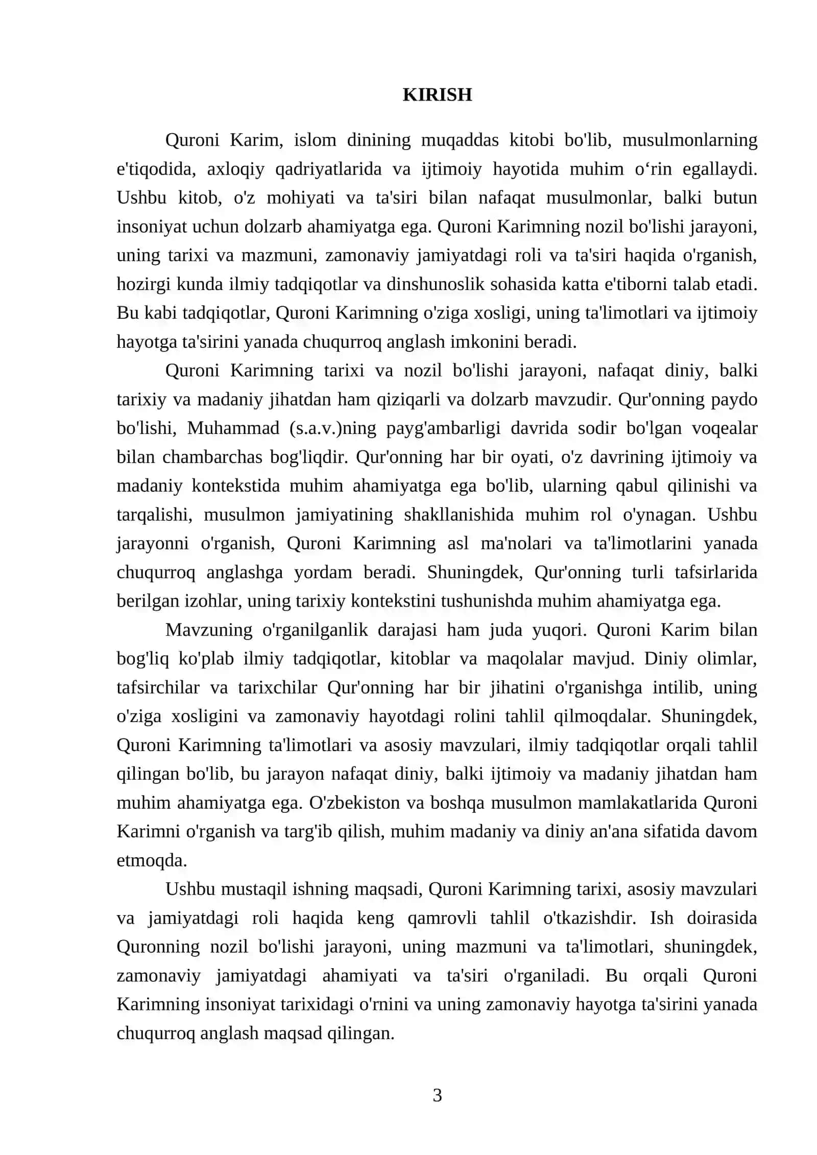 Quroni karim 3
