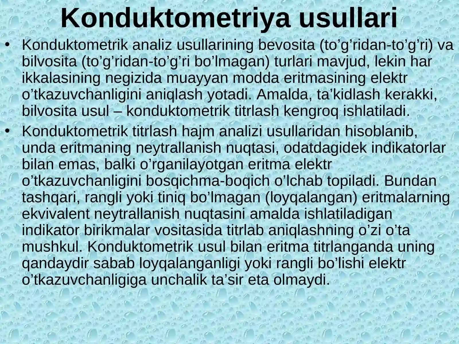 Konduktometrik analiz usullari 3