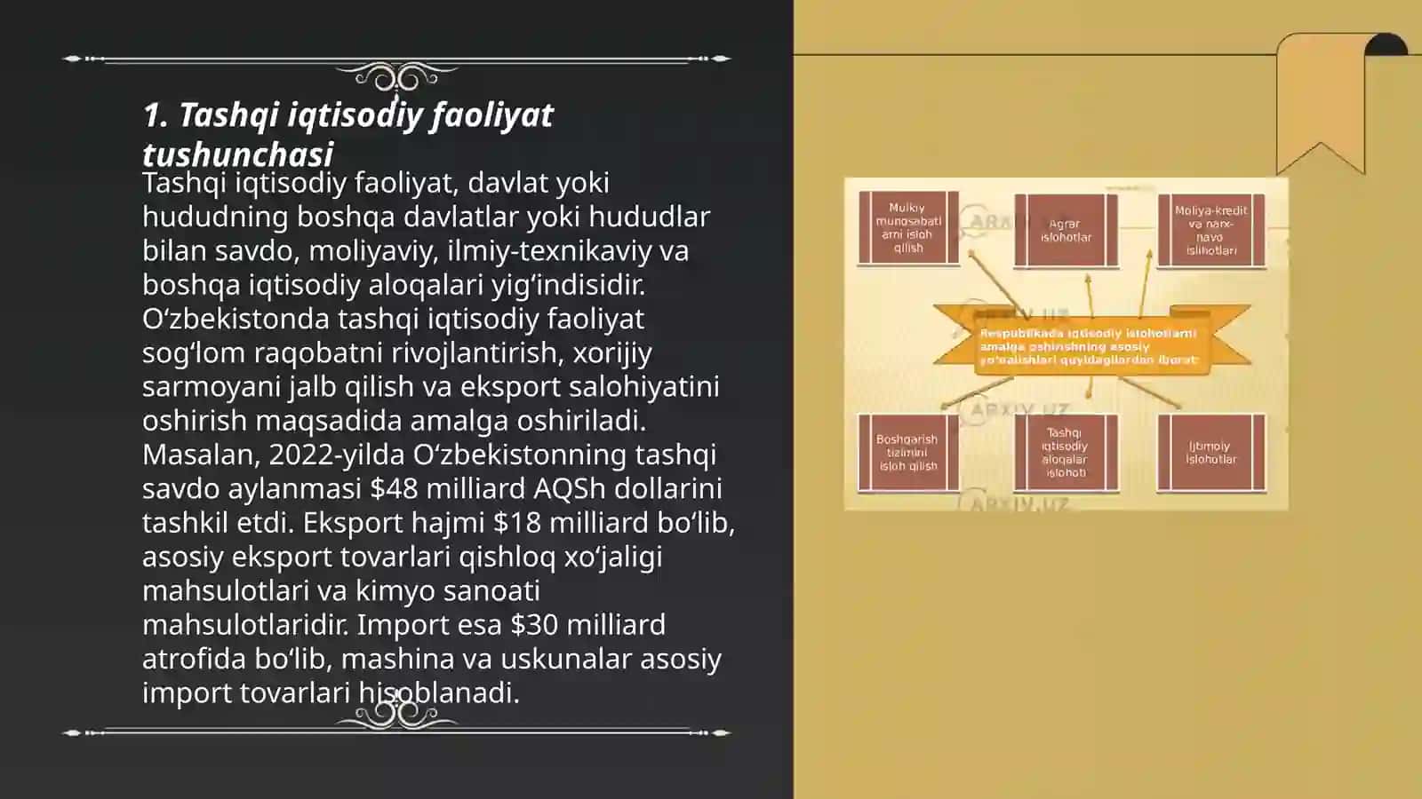 Tashqi iqtisodiy faoliyatni dedik usuli 3