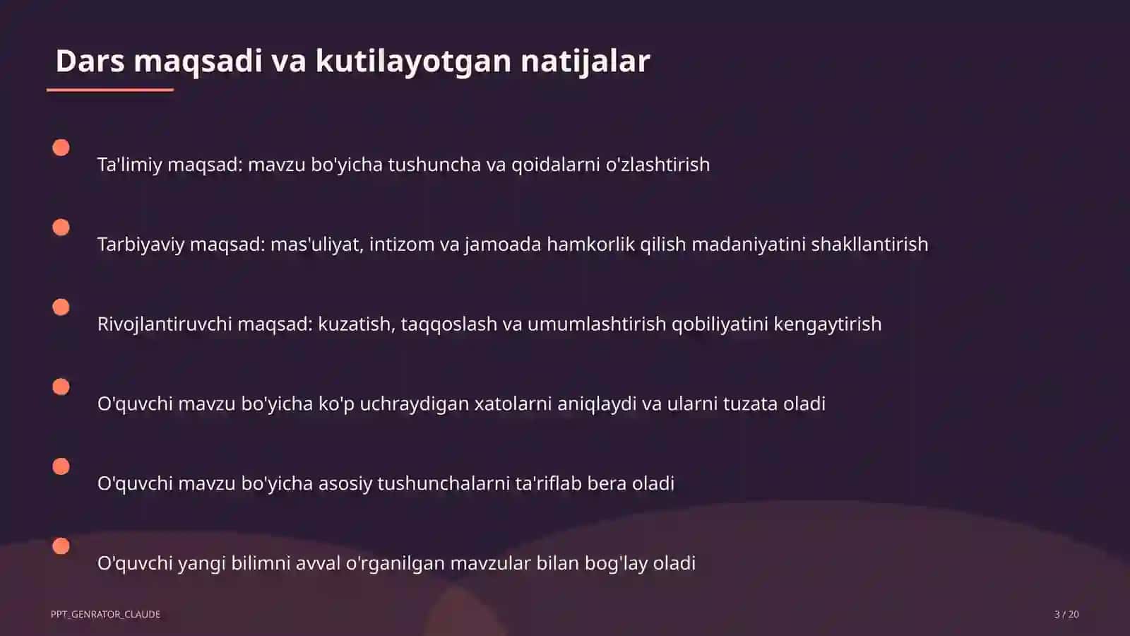Odam organizmining tuzilishi: to'qima va organlar (8-sinf) 3