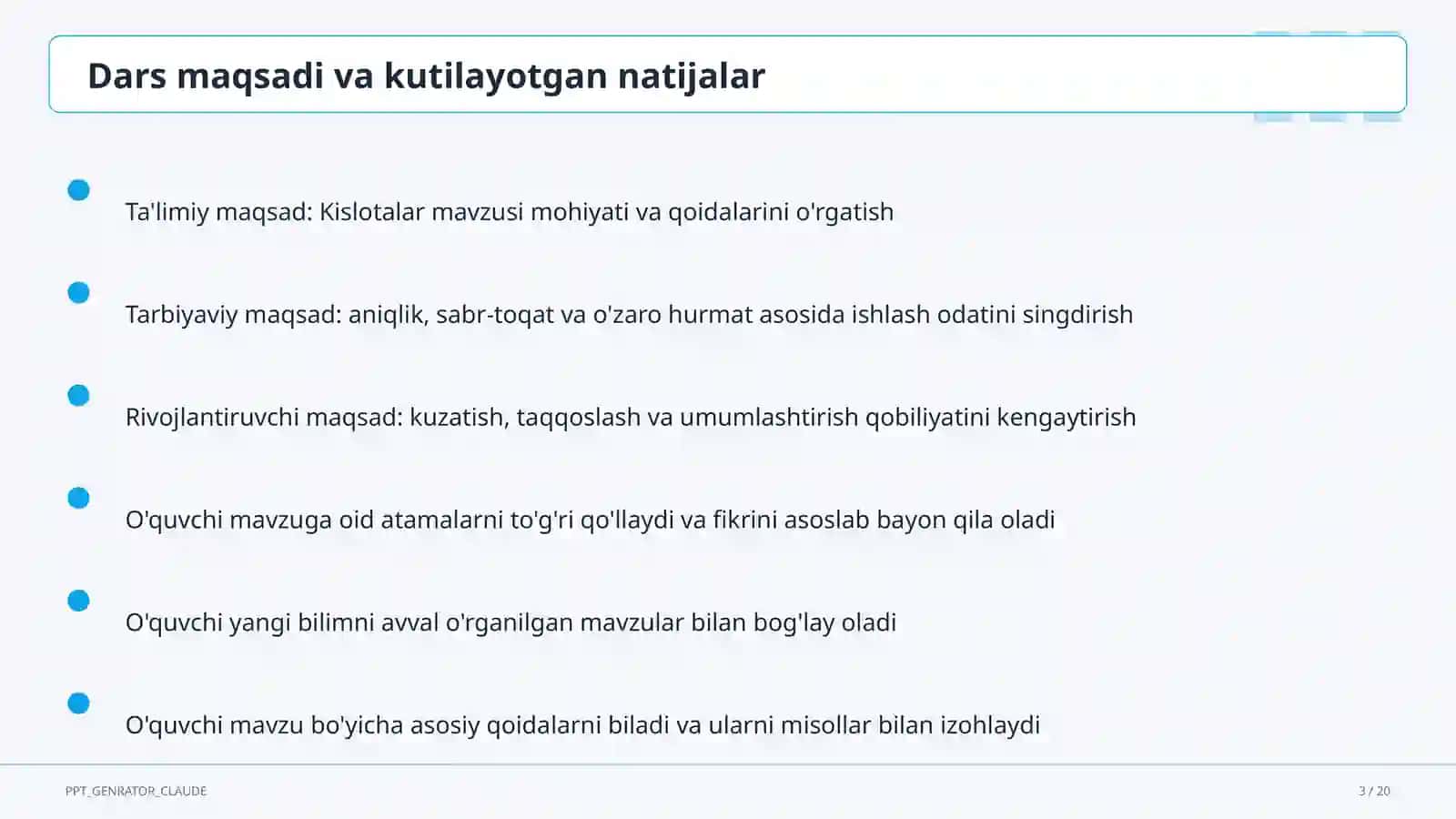 Kislotalar (8-sinf) 3