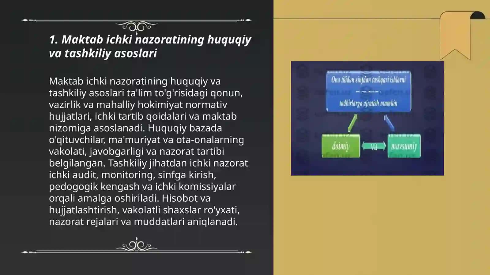 Maktabda ichki nazorat shakllari 3