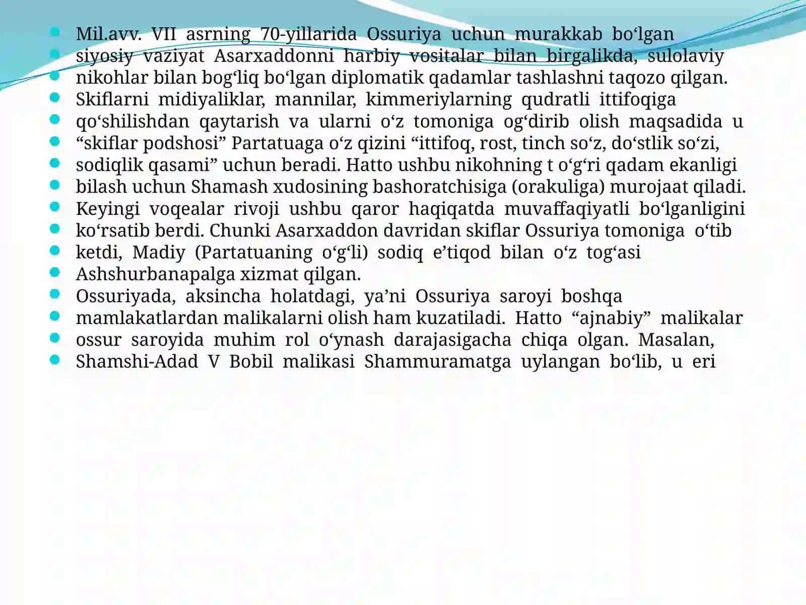 Ossuriya davlatida nikoh diplamatiyasi 3