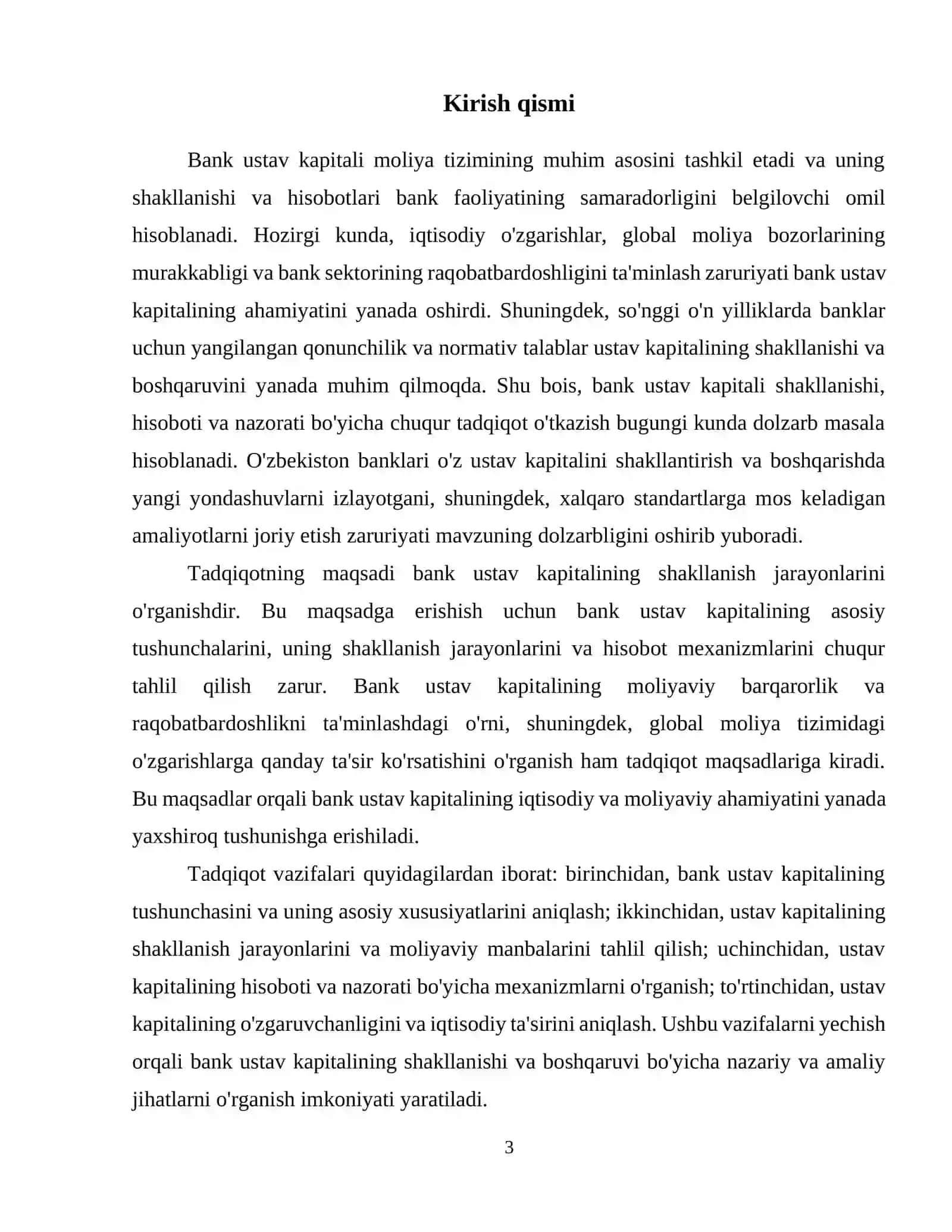 Bank ustav kapitalini shakllantirish hisobi 3