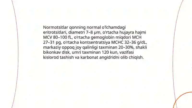 Eritrotsitlar turlari 3