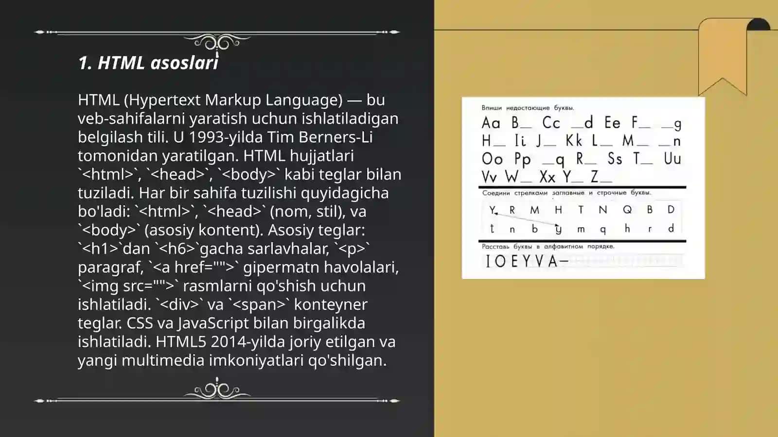 HTML asoslari 3