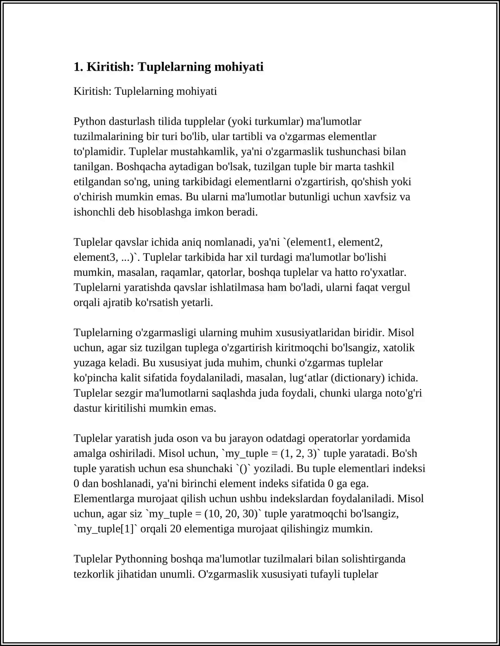 Tuplelarning Ahamiyati va Vazifalari 3