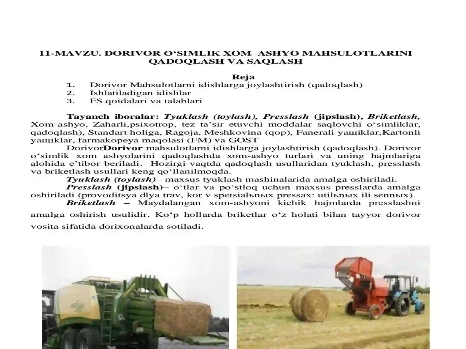 Dorivorõsimliklarni yetishtirish va qayta ishlash texnologiyasi 3