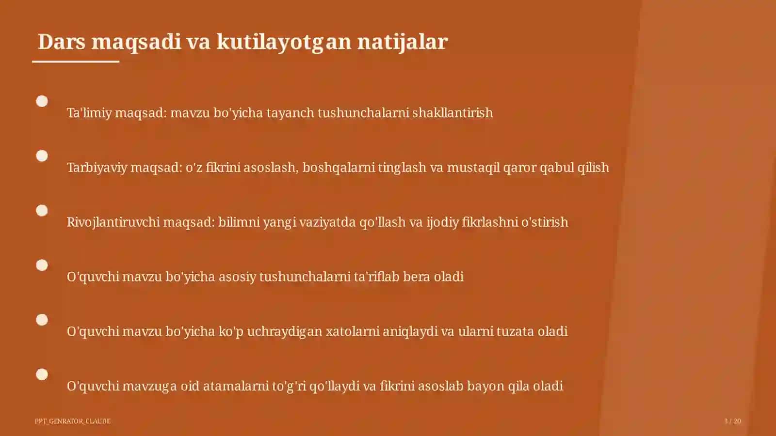 Otlarda son, egalik va kelishik (6-sinf) 3