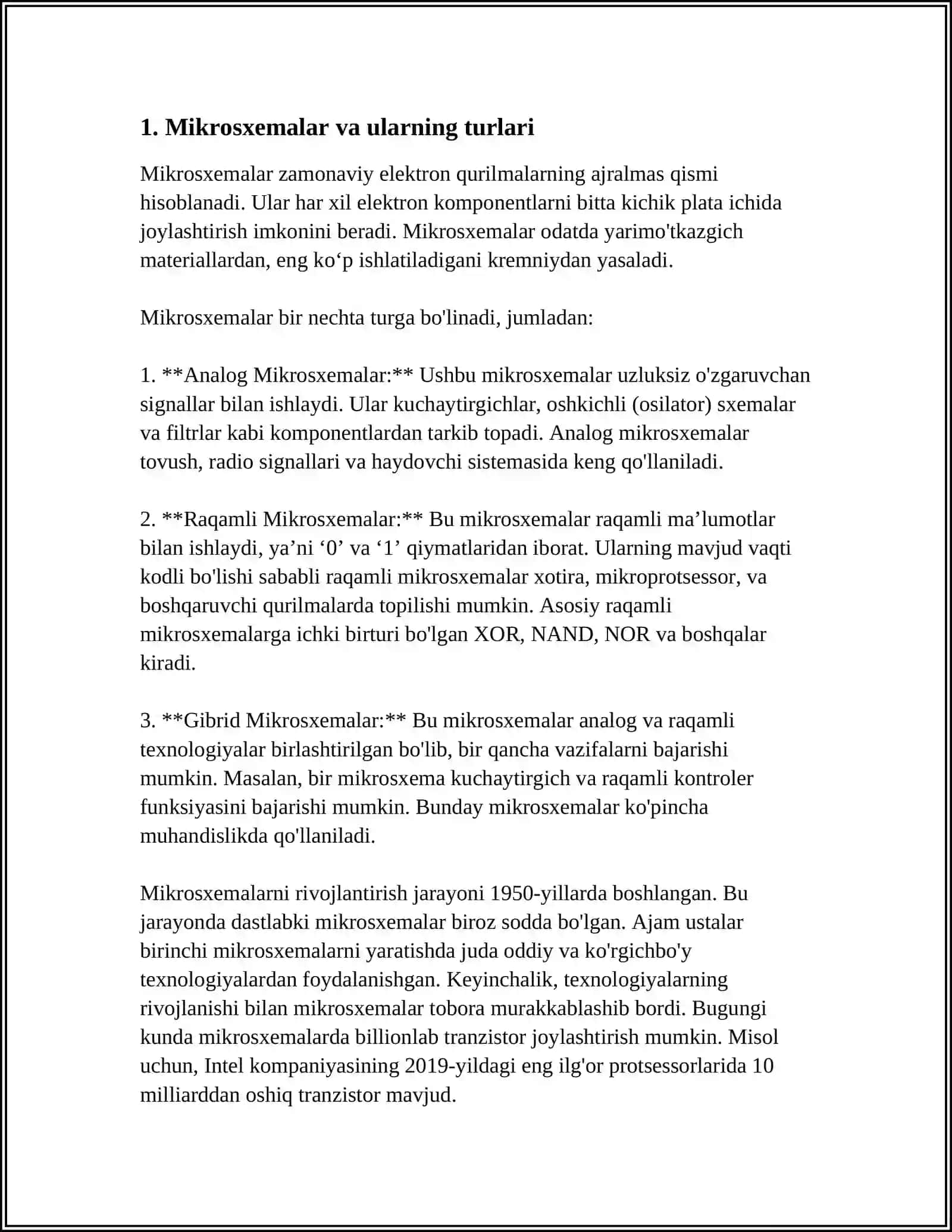 MIKROPROSESSORNING TUZILISHI. ARIFIMETIK MANTIQIY QURILMA 3