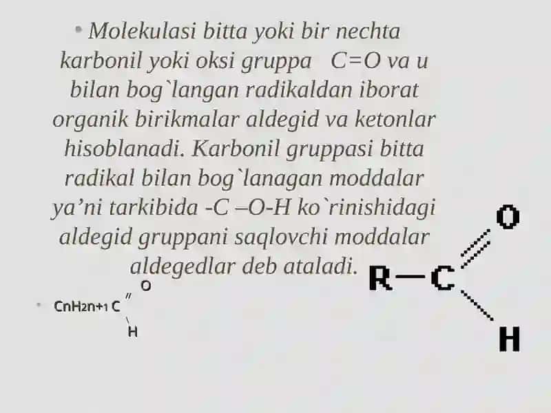 Aldegidlar va ketonlar 3