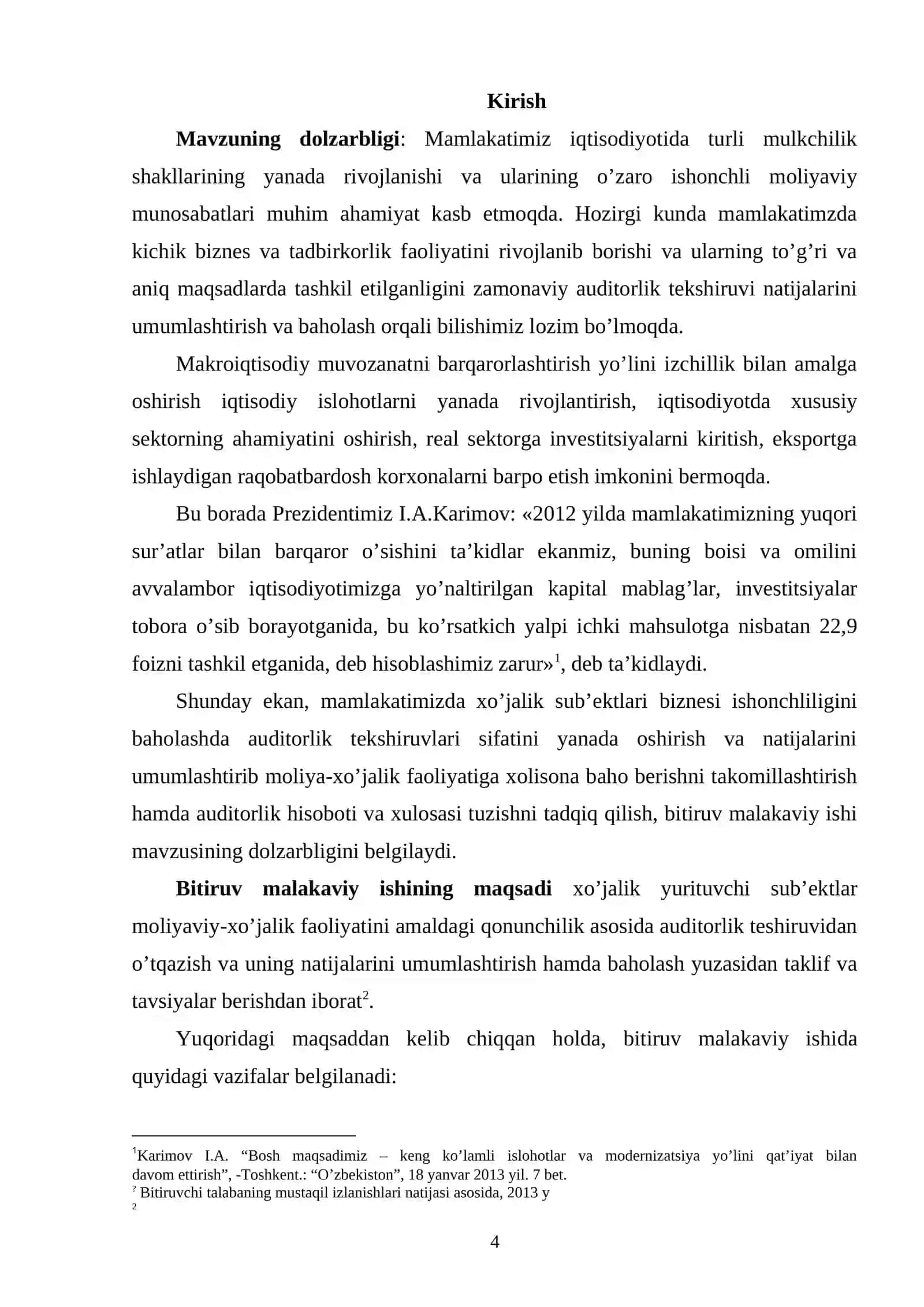 Auditorlik tekshiruvi natijalarini baholash va umumlashtirish 3