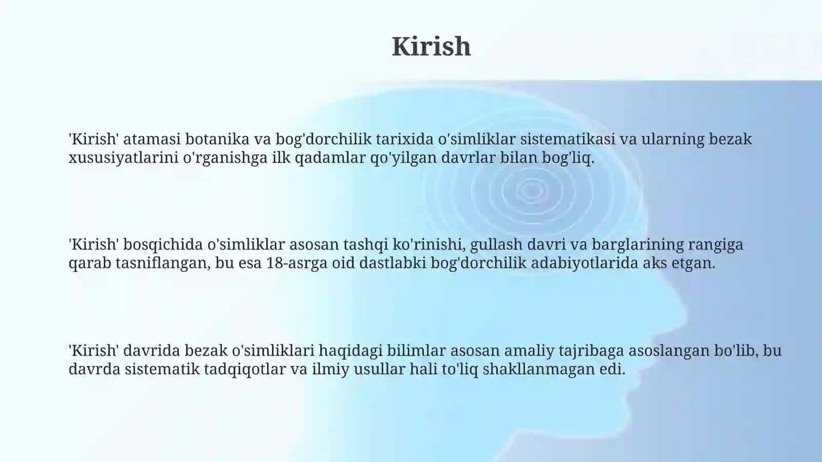 Manzarali o‘simliklar fanining rivojlanish tarixi 3