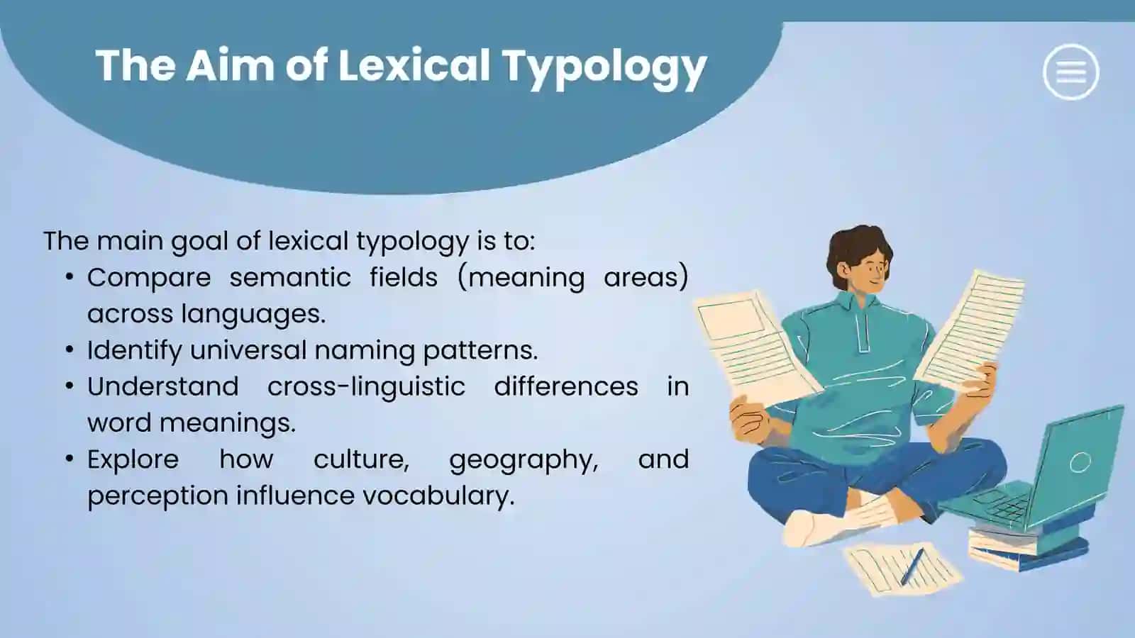 Typology of lexical systems 3