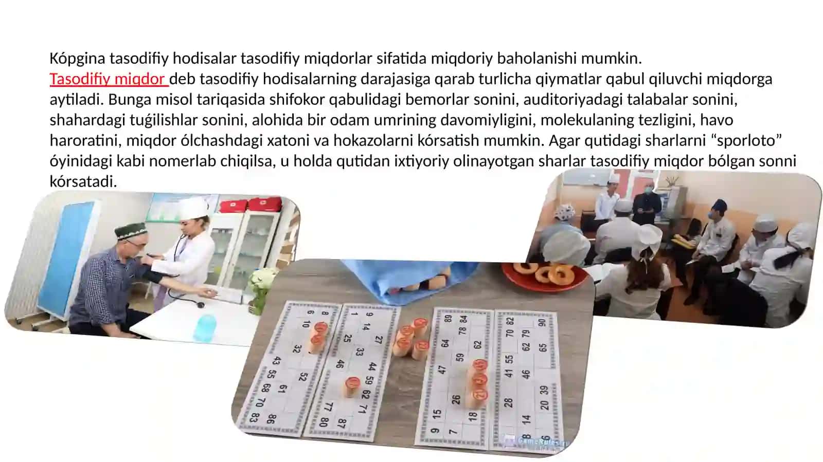 Tasodifiy miqdor va taqsimot 3