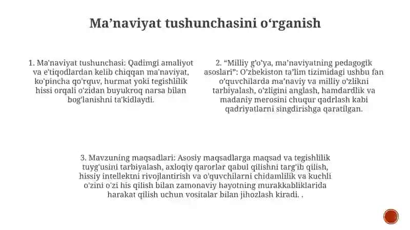“Milliy G‘Oya, Ma’Naviyatining Pedagogik Asoslari” 3