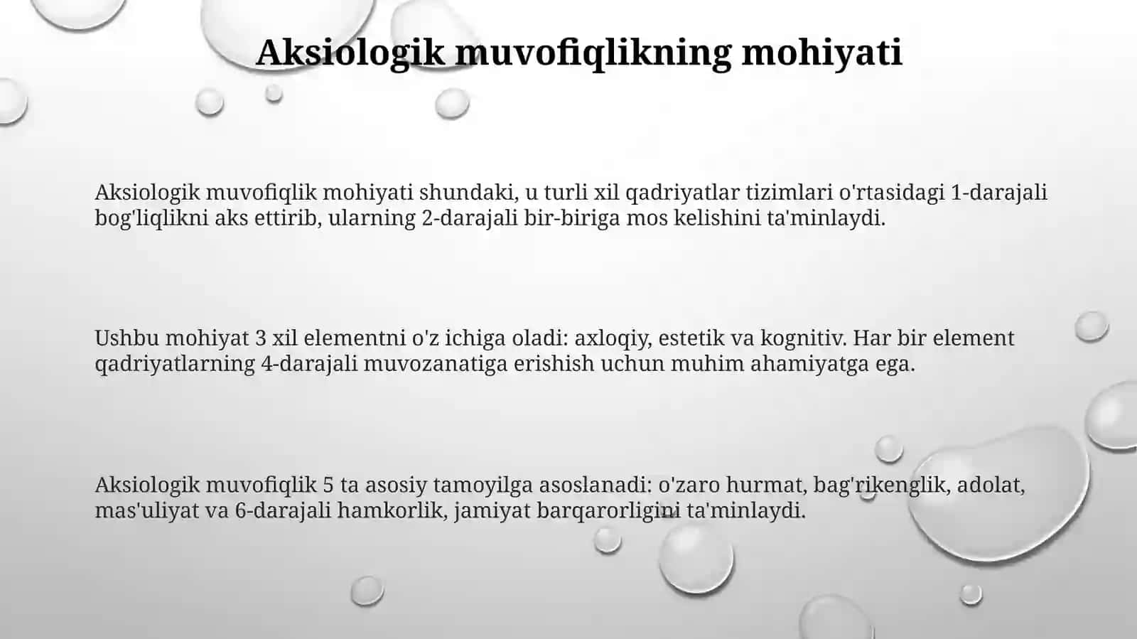 Aksiologikaloqadorlikmutanosiblivauygʻunlik 3