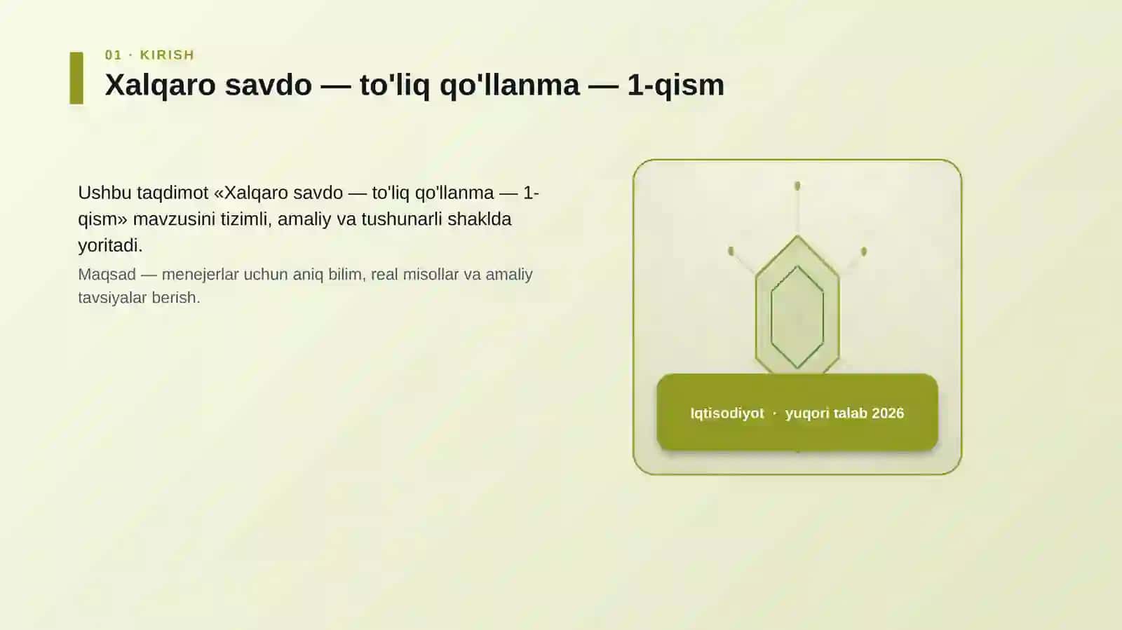 Xalqaro savdo — to'liq qo'llanma — 1-qism 3