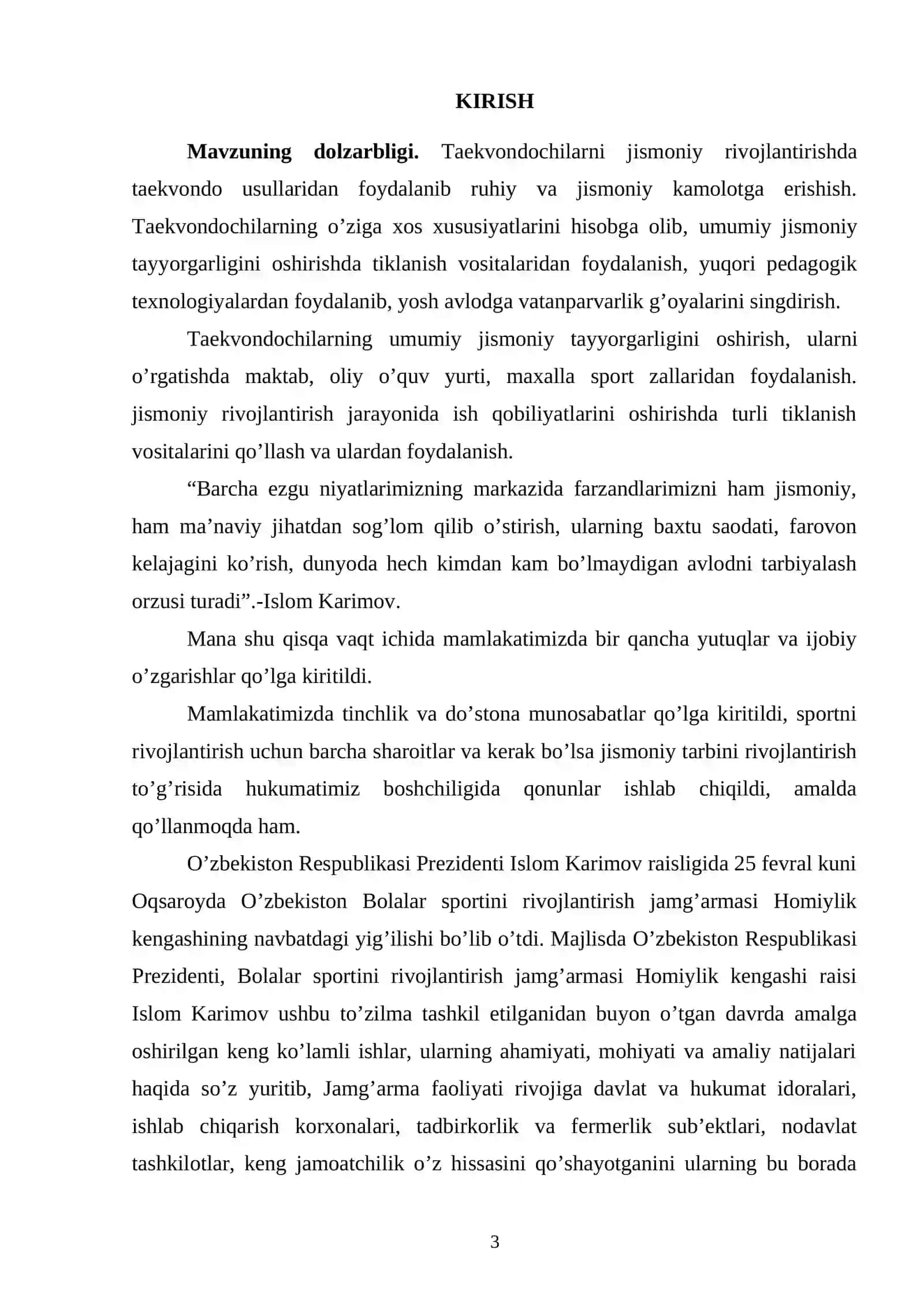 Taekvondochilarning umumiy jismoniy tayyorgarligini oshirish usullari 3