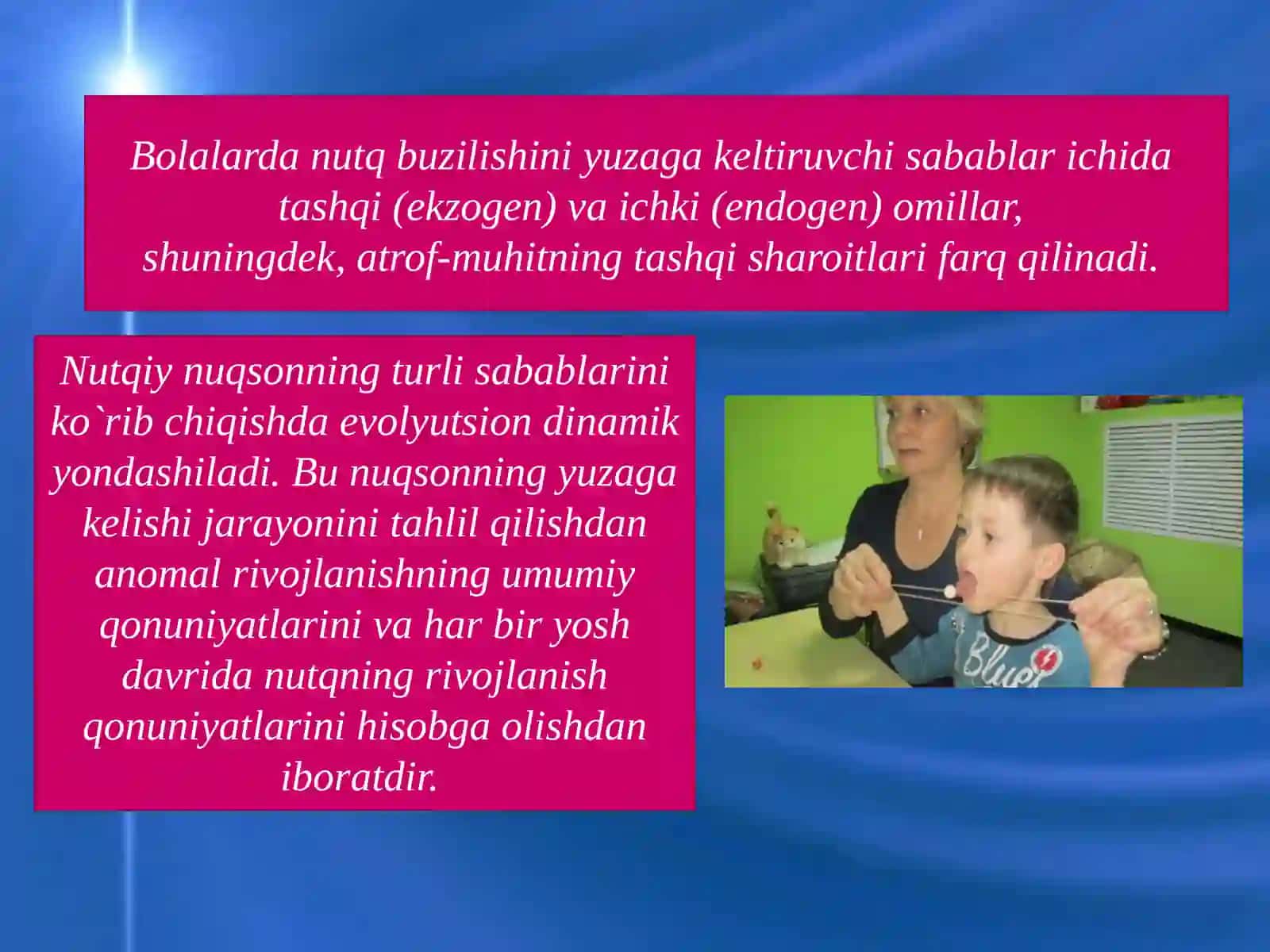 Nutqida kamchiligi bo'lgan bolalar 3
