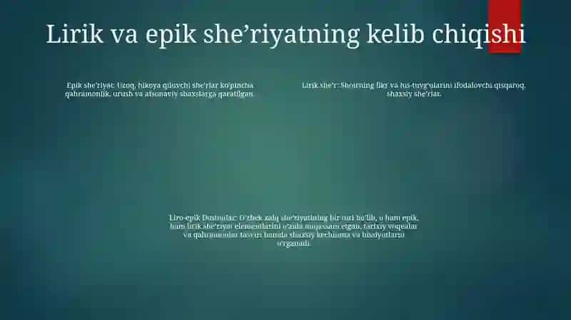 Liro-Epik Dostonlar 3