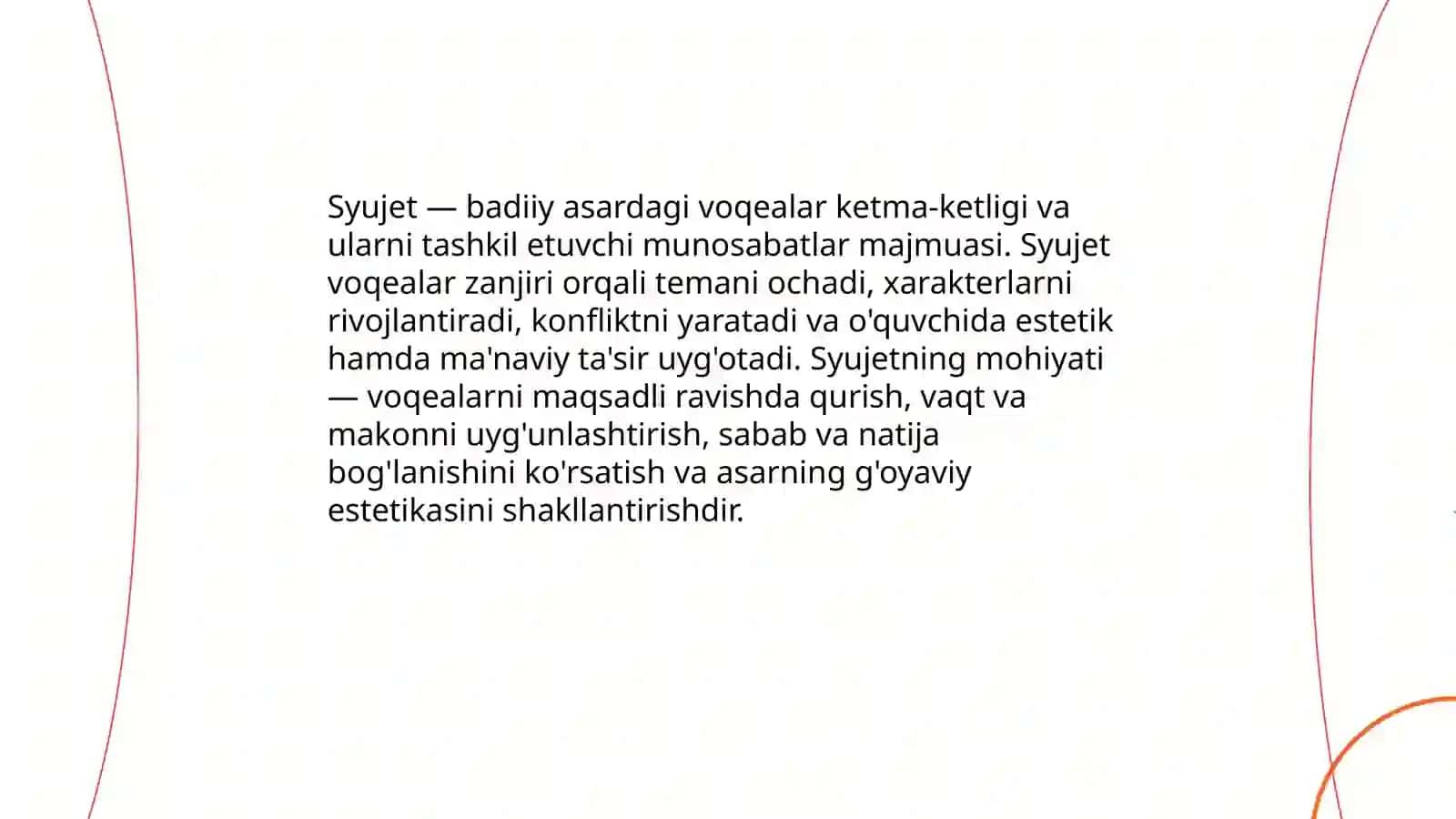 Syujetning ta'rifi va mohiyati 3