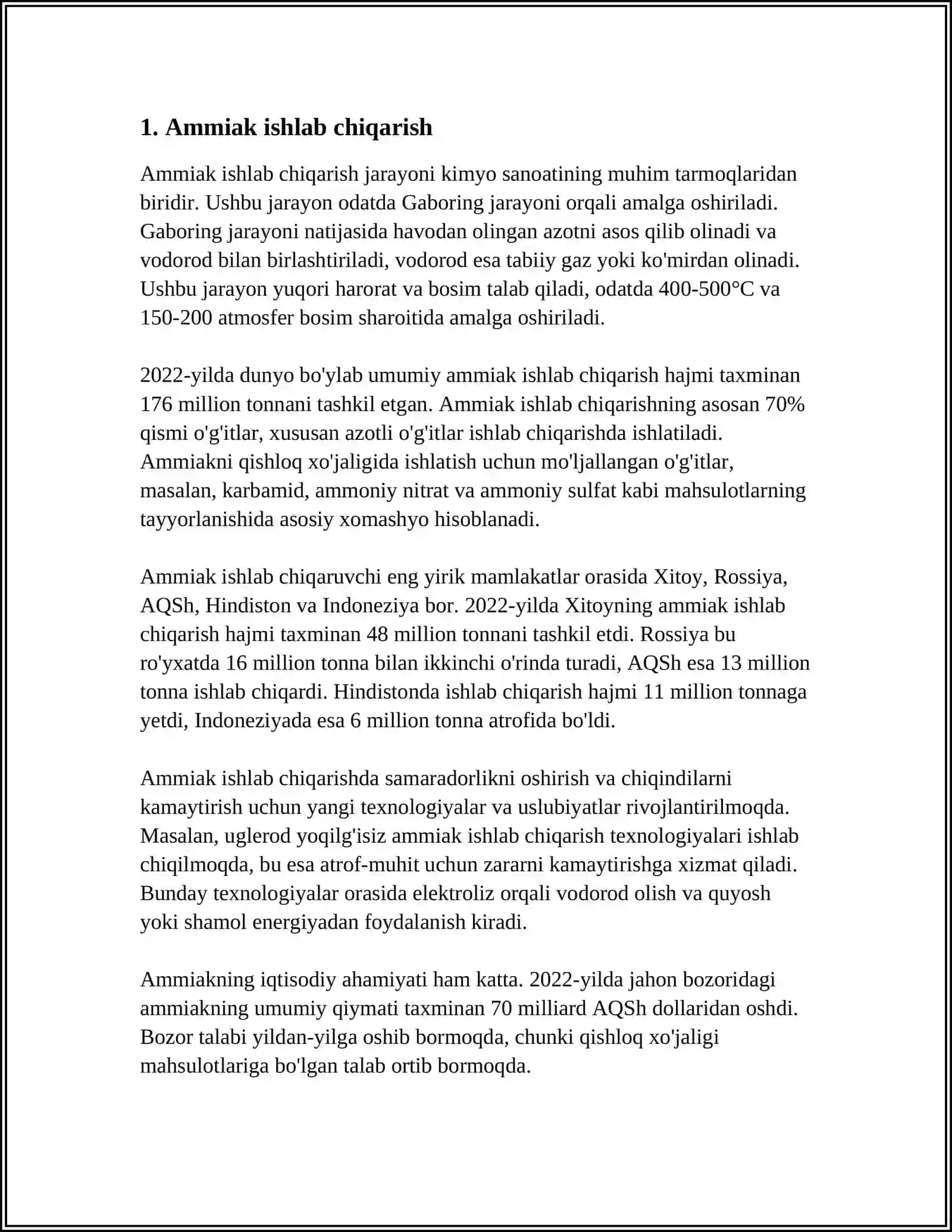 O'ZKIMYO SANOAT MAJMUASIDAGI ISHLAB CHIQARILADIGAN MAHSULOTLAR 3
