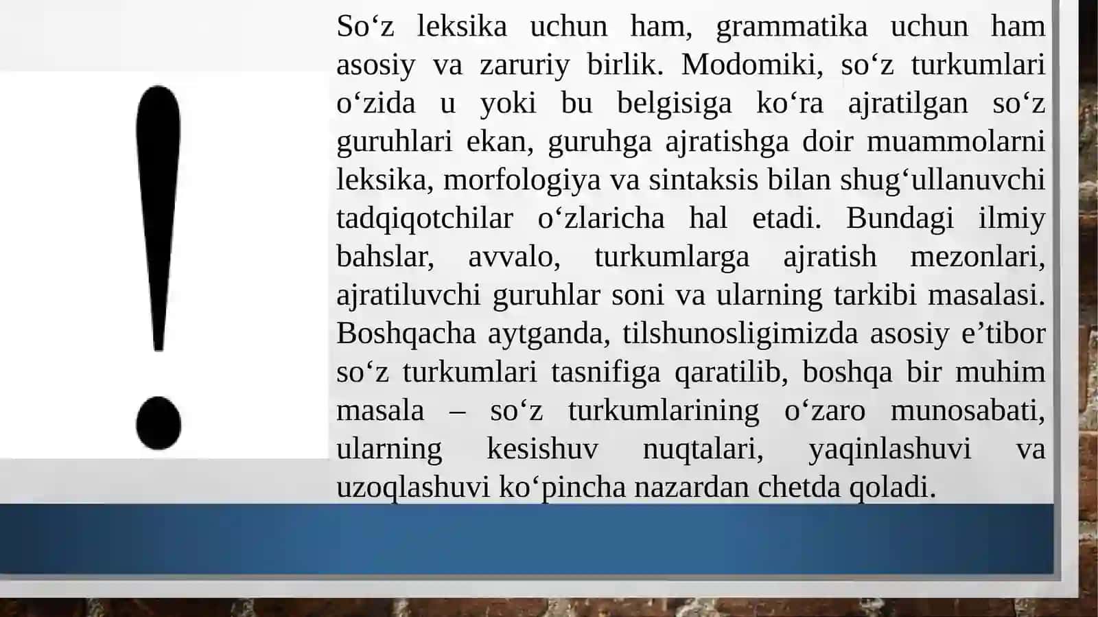 O‘zbek tilida so‘z turkumlari 3