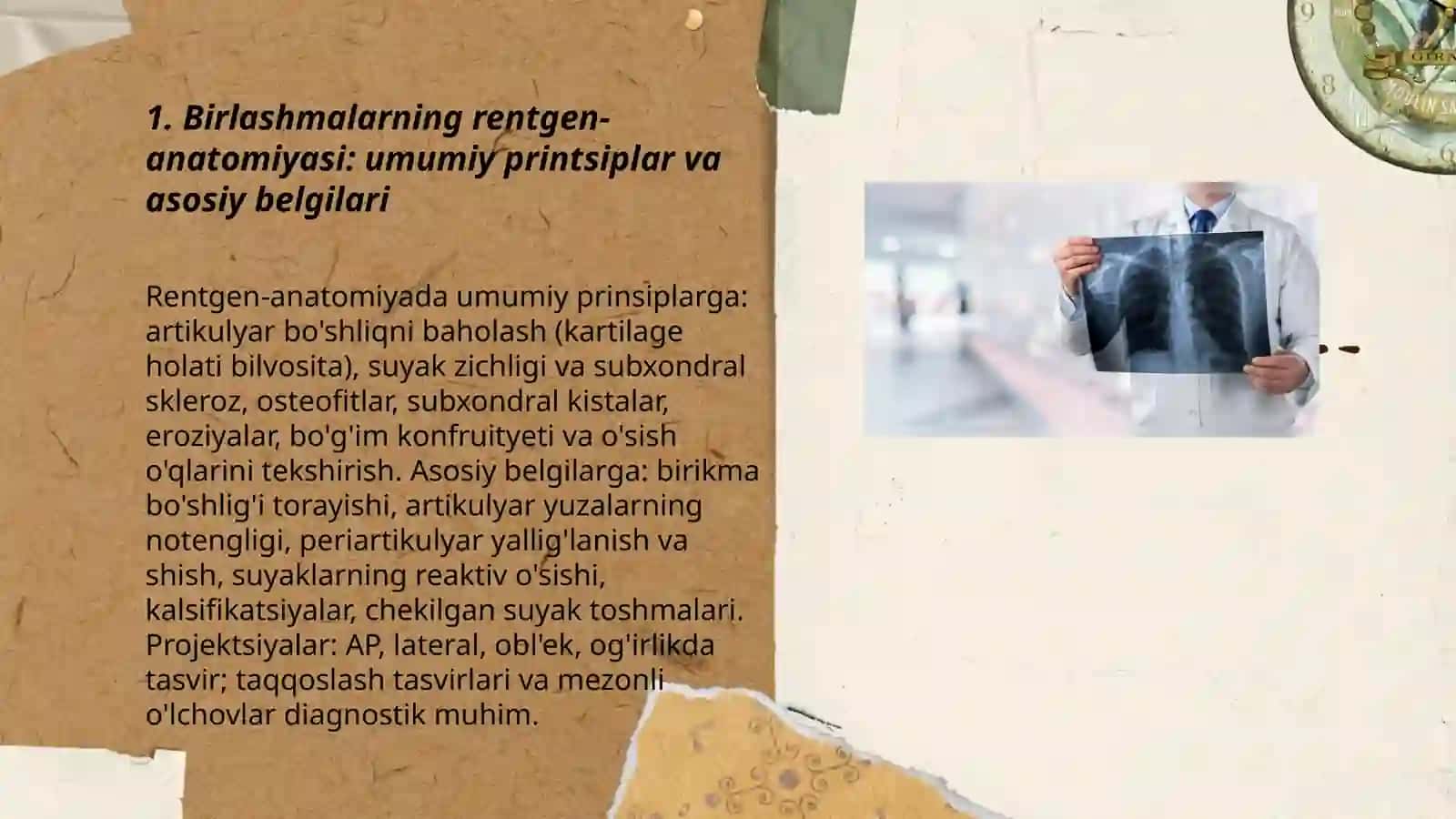 Birlashmalarning rentgen-anatomiyasi 3
