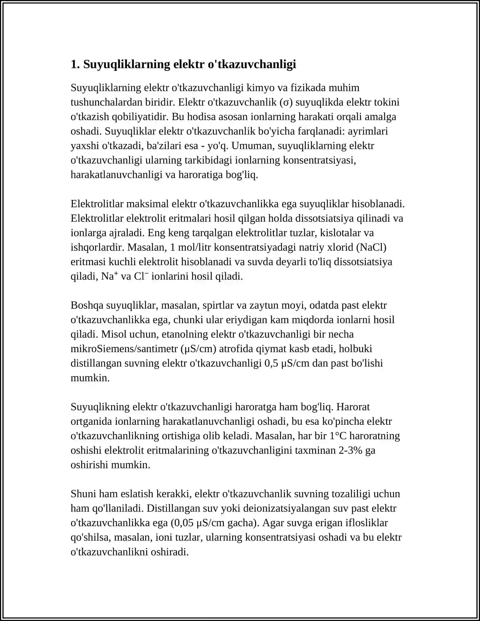 SUYUQLIKLARDA ELEKTR TOKI 3