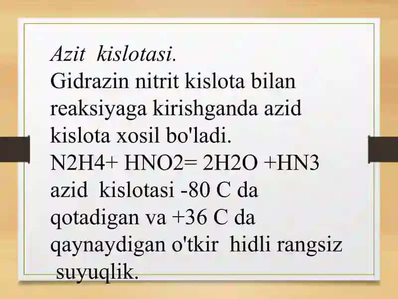 Azid kislotasi 3