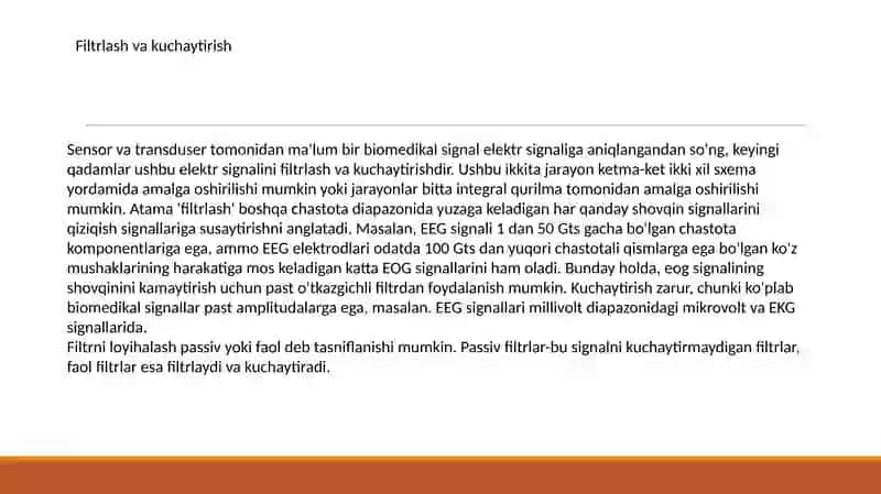 Signallarnifiltrlashvakuchaytirish 3