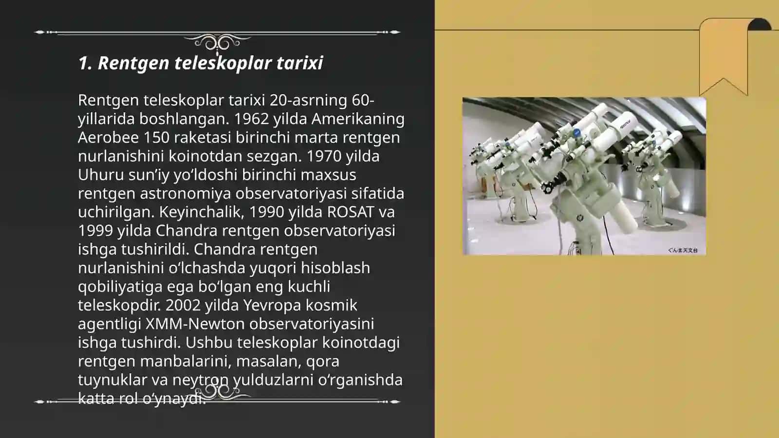 Rentgen Teleskoplar Tarixi 3