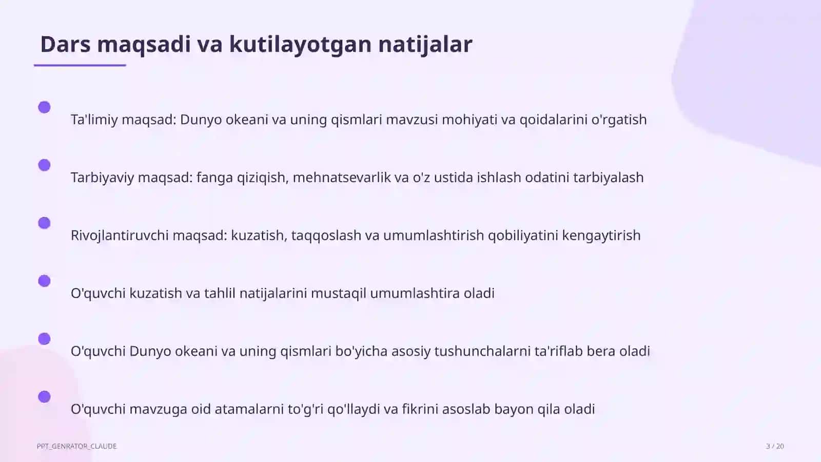 Dunyo okeani va uning qismlari (7-sinf) 3