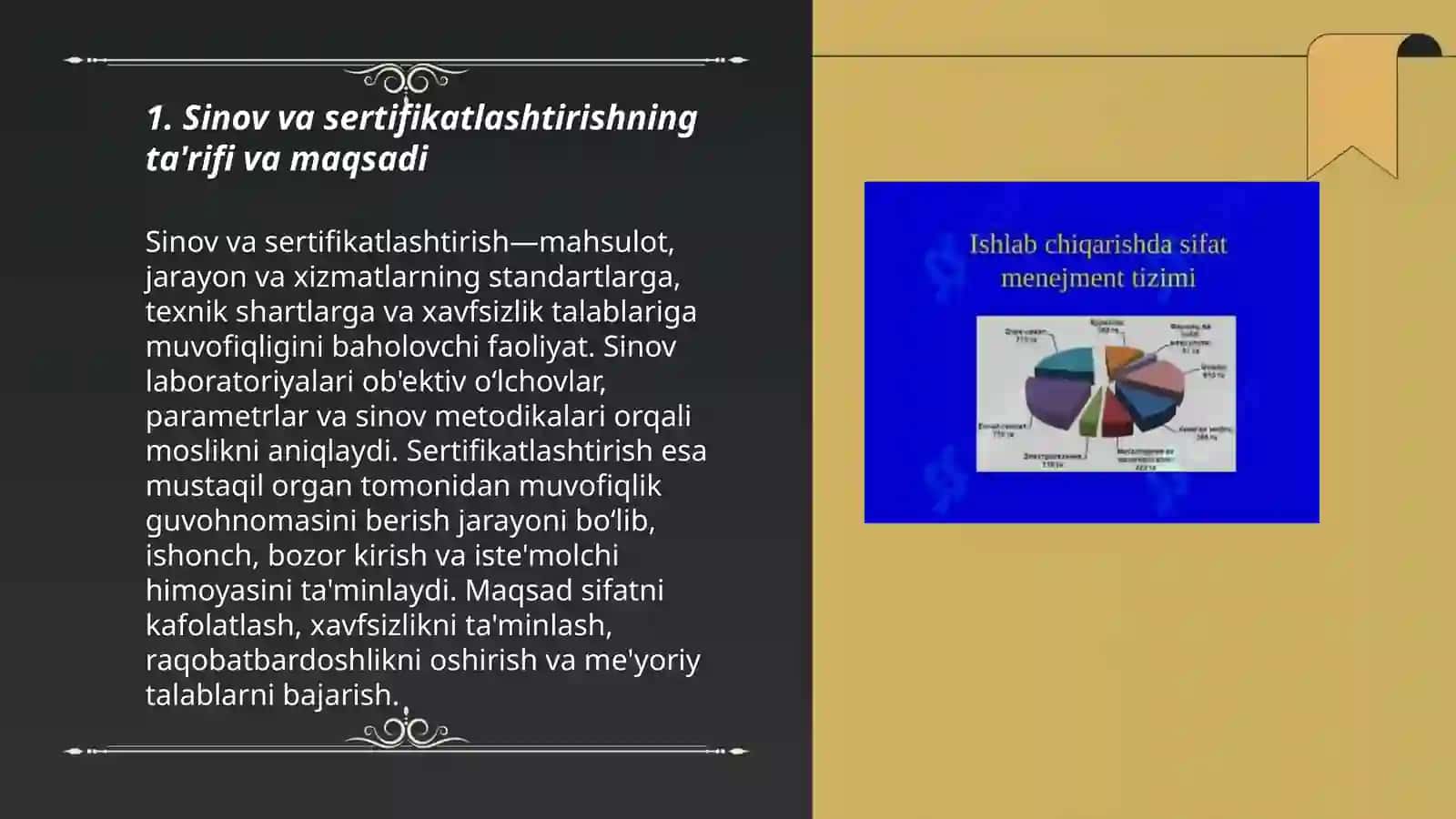 Sifat menejmenti tizimida sinov va sertifikatlashtirishning roli 3