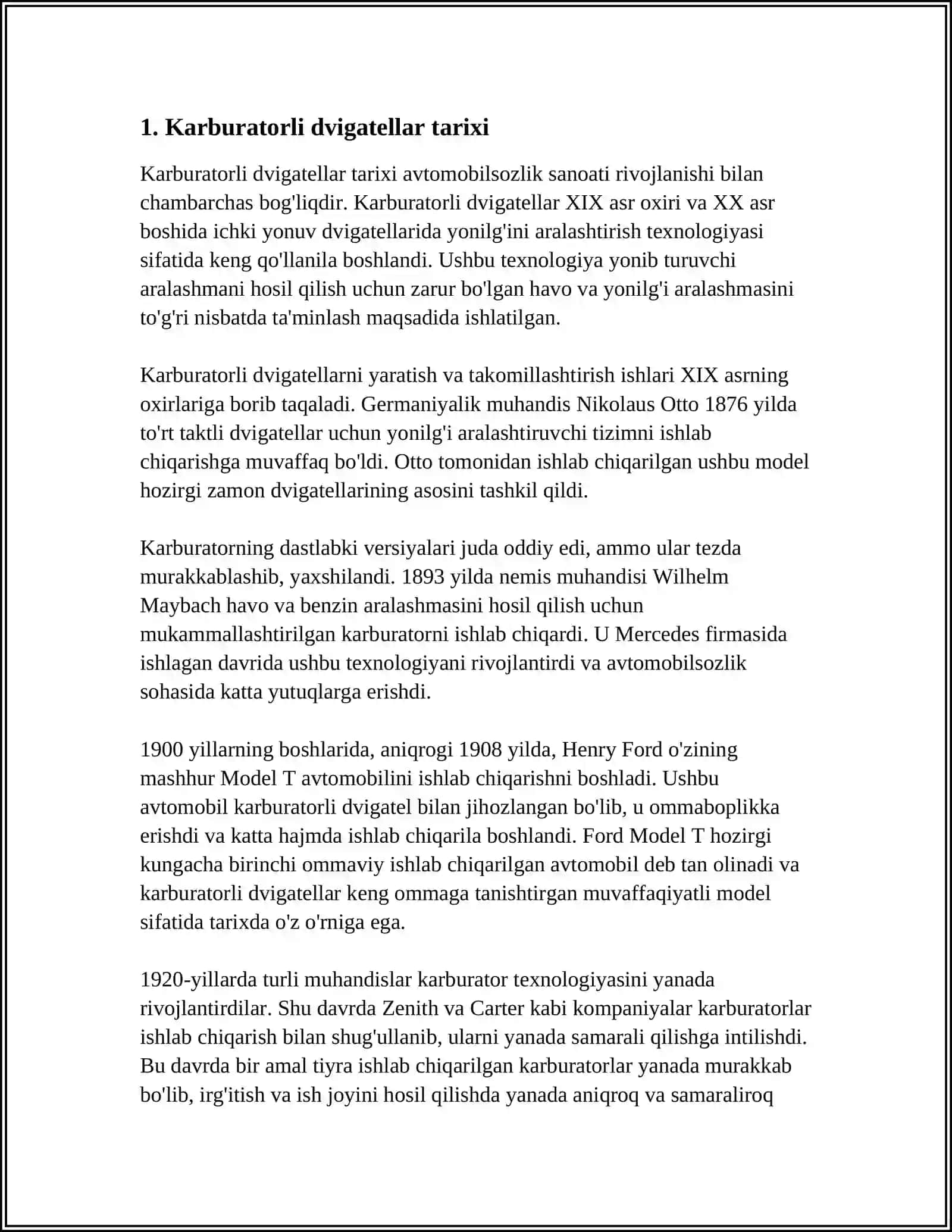KARBURATORLI DVIGATELLAR 3