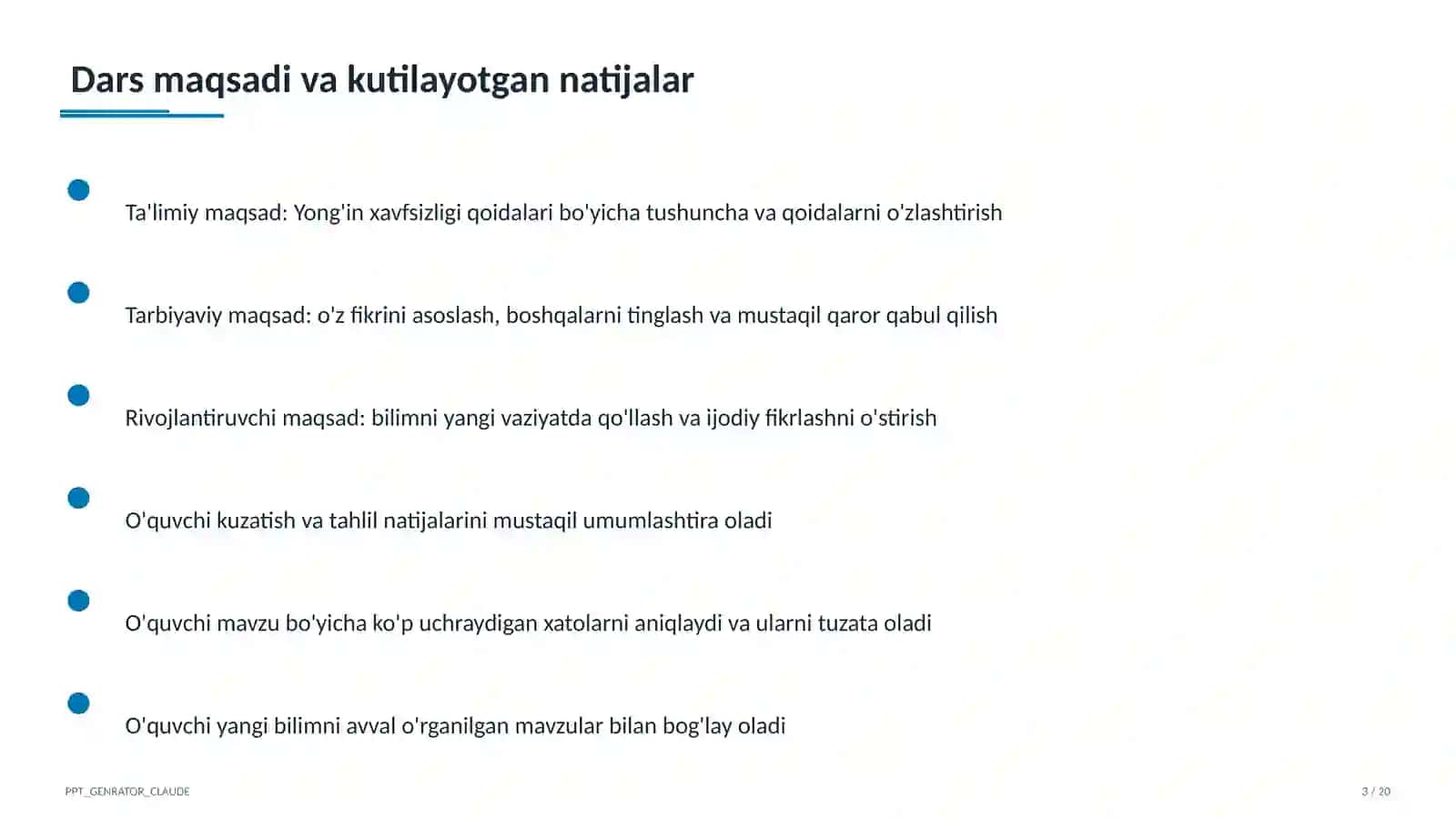 Yong'in xavfsizligi qoidalari 3