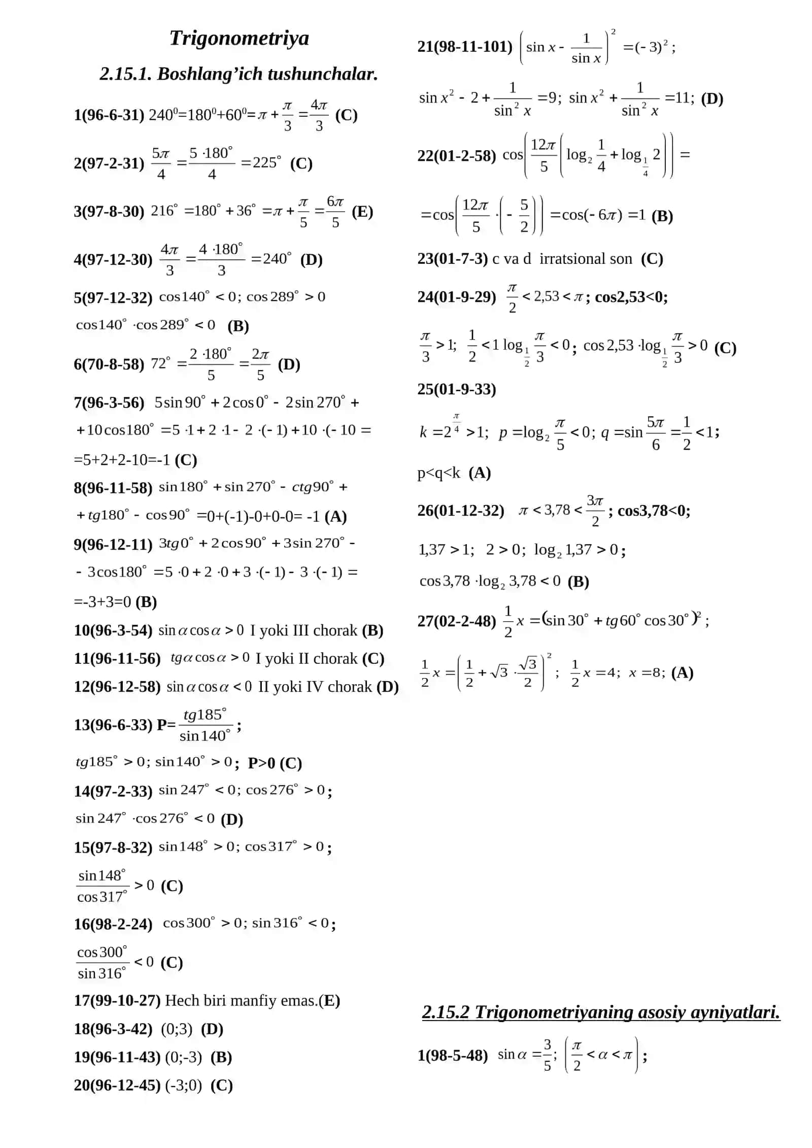 Trigonometriya 3